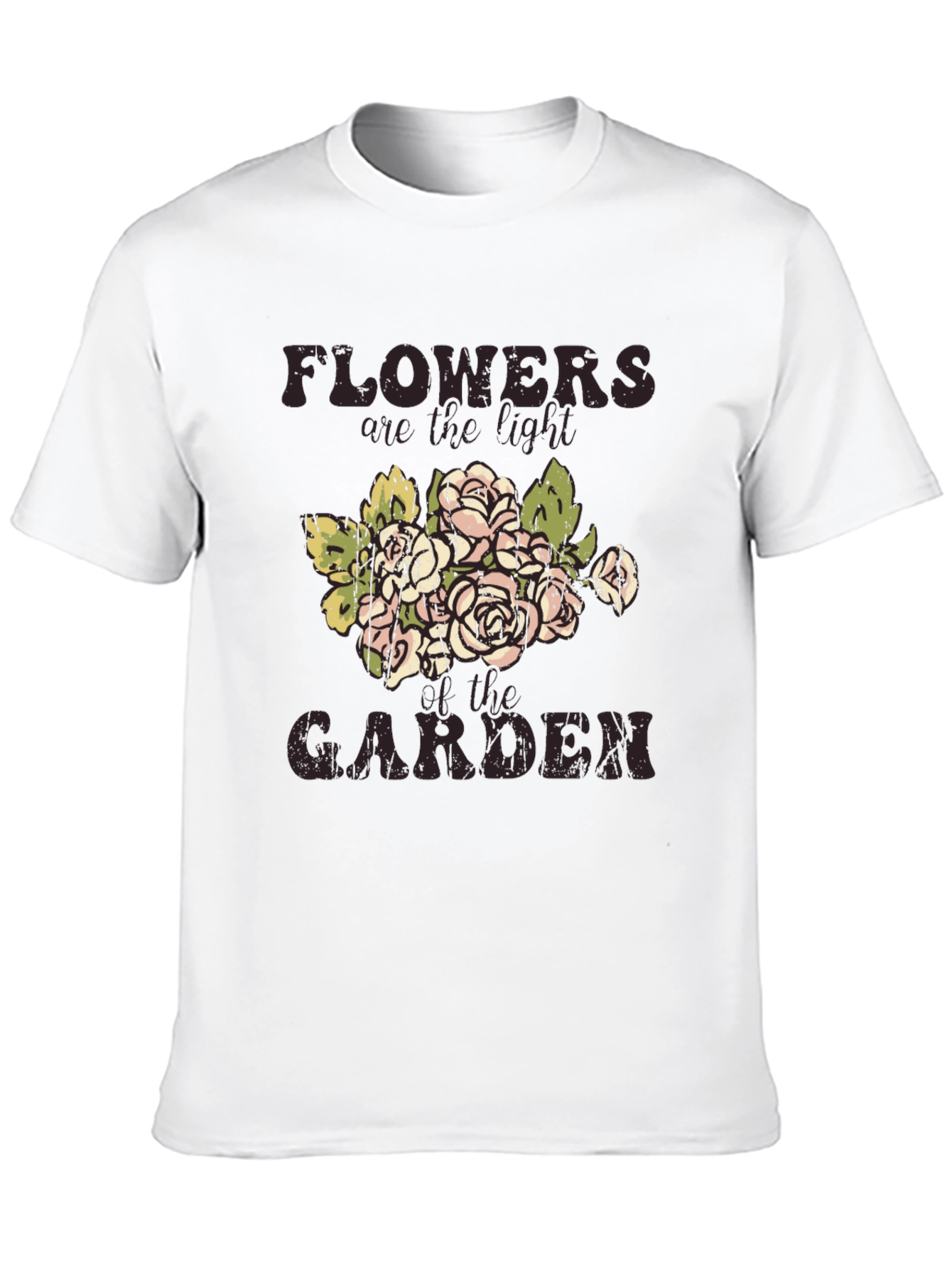 Floral Garden T-Shirt: Flowers are the Light