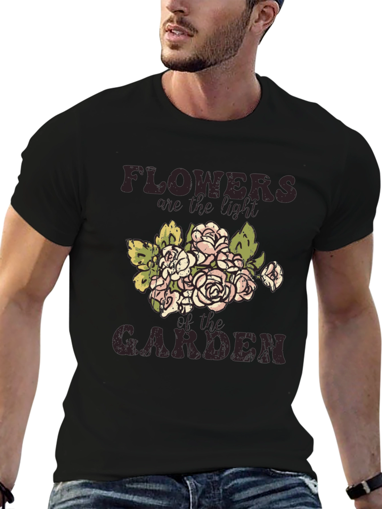 Floral Garden T-Shirt: Flowers are the Light