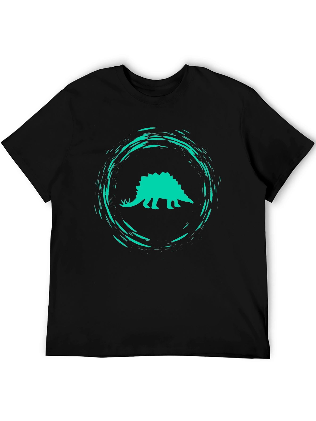 Dino Splash Graphic Tee - Black
