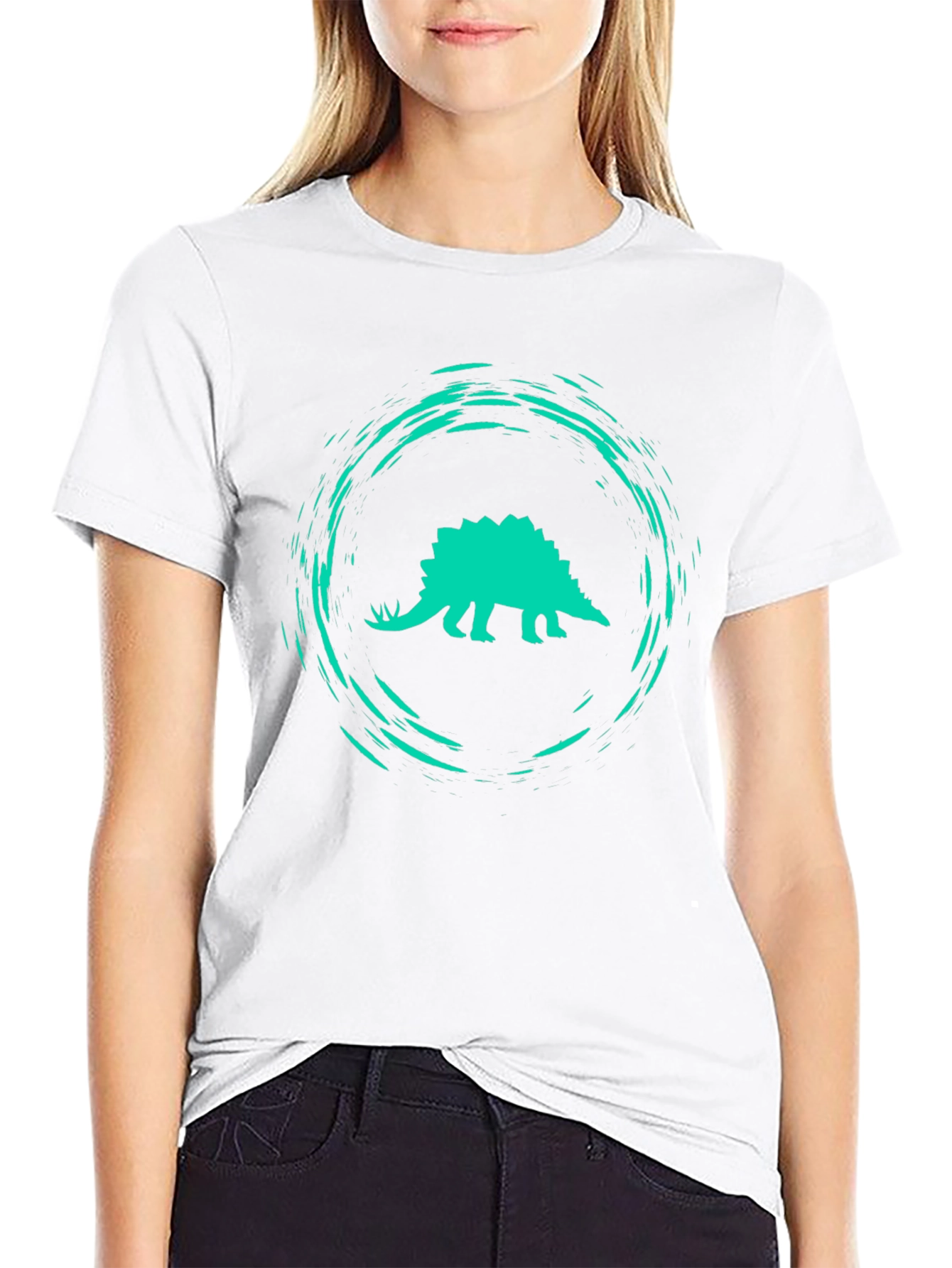 Dino Splash Graphic Tee - Black