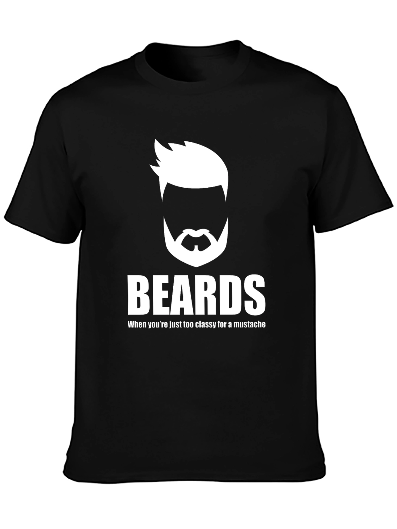 Beards Classy Graphic Tee - Cool Mens T-Shirt