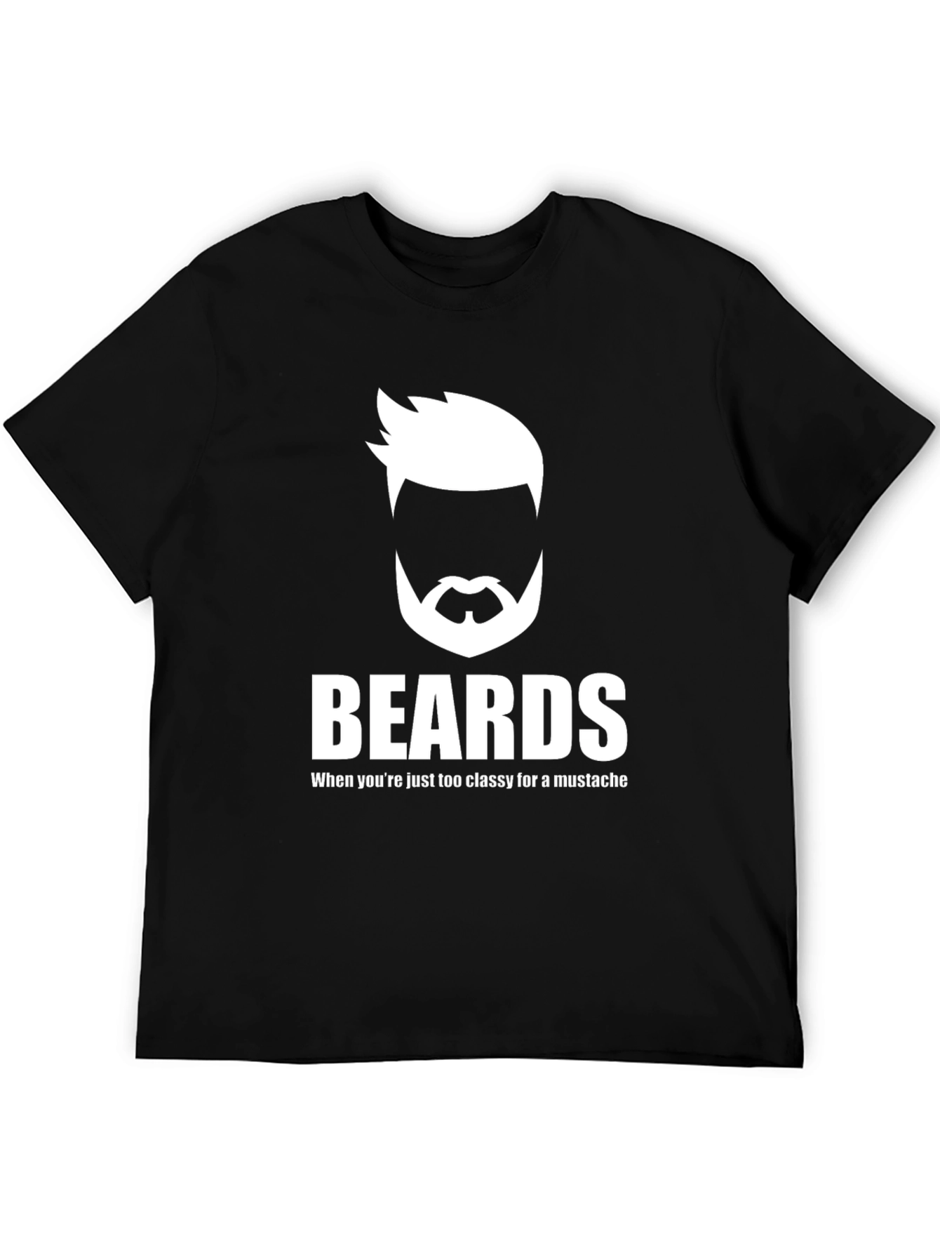 Beards Classy Graphic Tee - Cool Mens T-Shirt