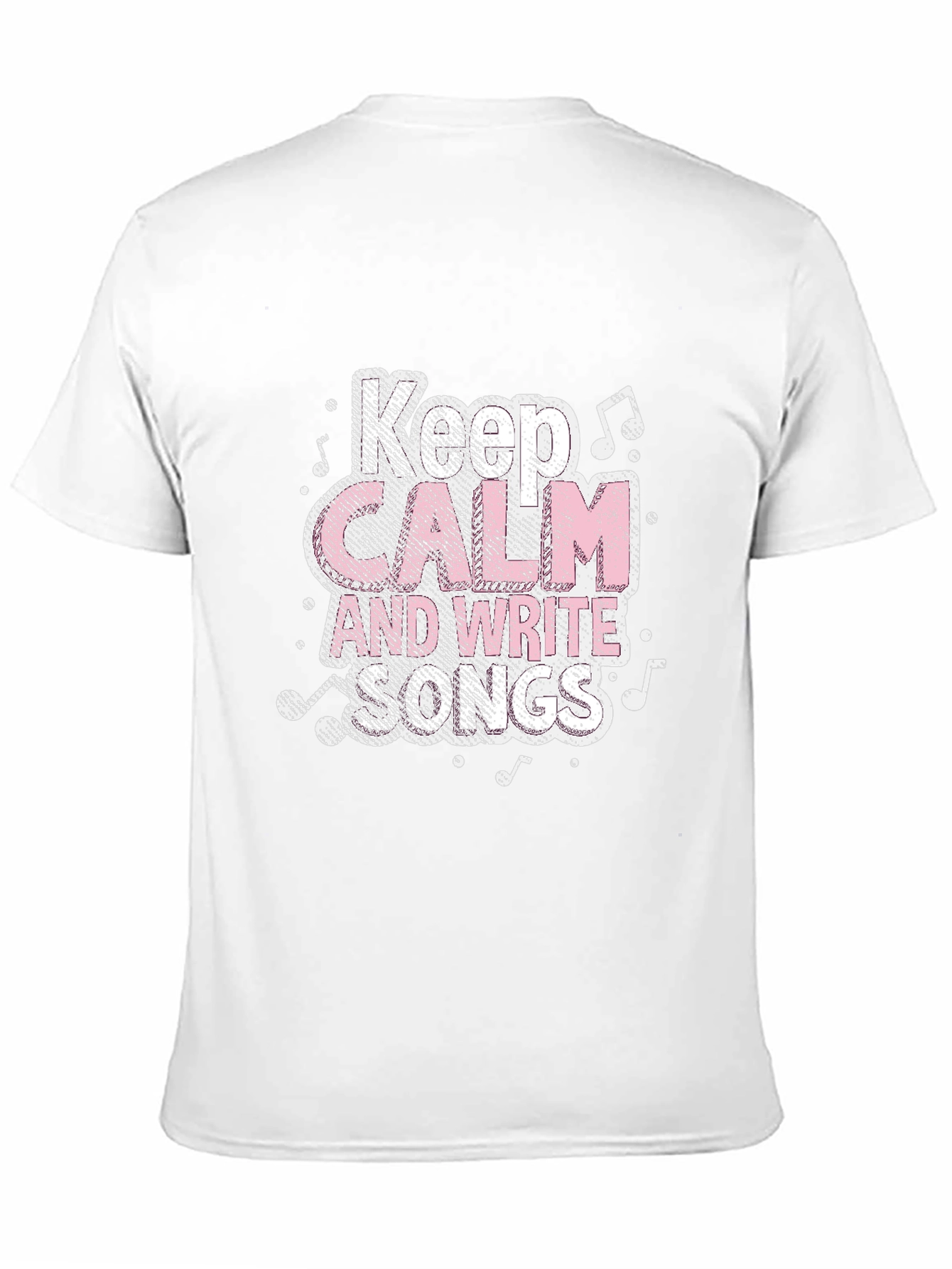 Keep Calm and Write Songs Black T-Shirt