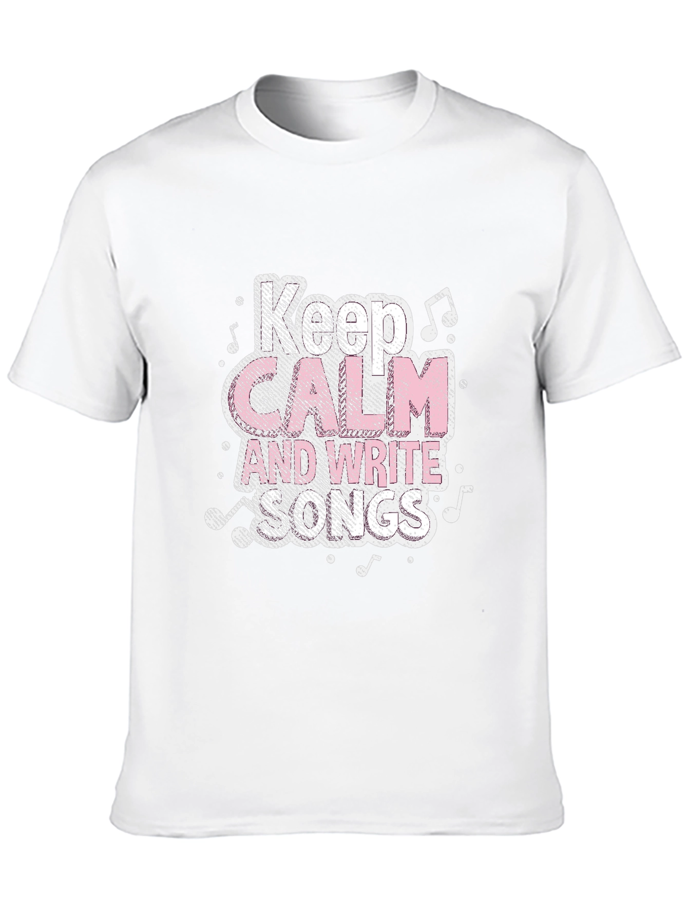Keep Calm and Write Songs Black T-Shirt