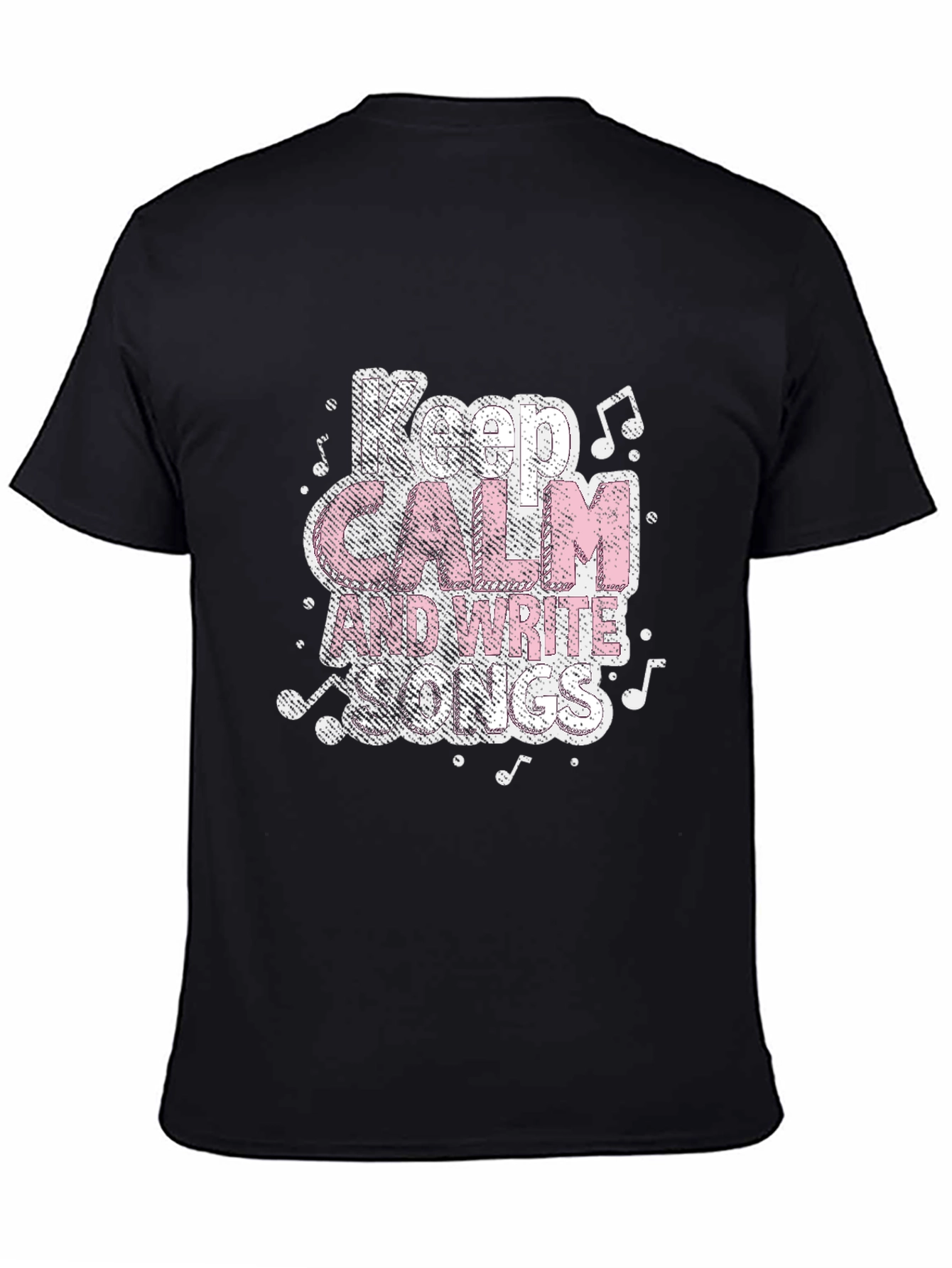 Keep Calm and Write Songs Black T-Shirt