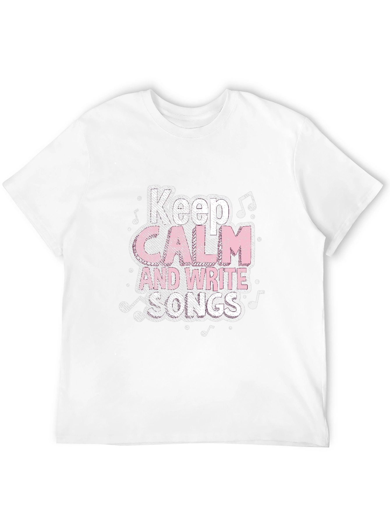 Keep Calm and Write Songs Black T-Shirt