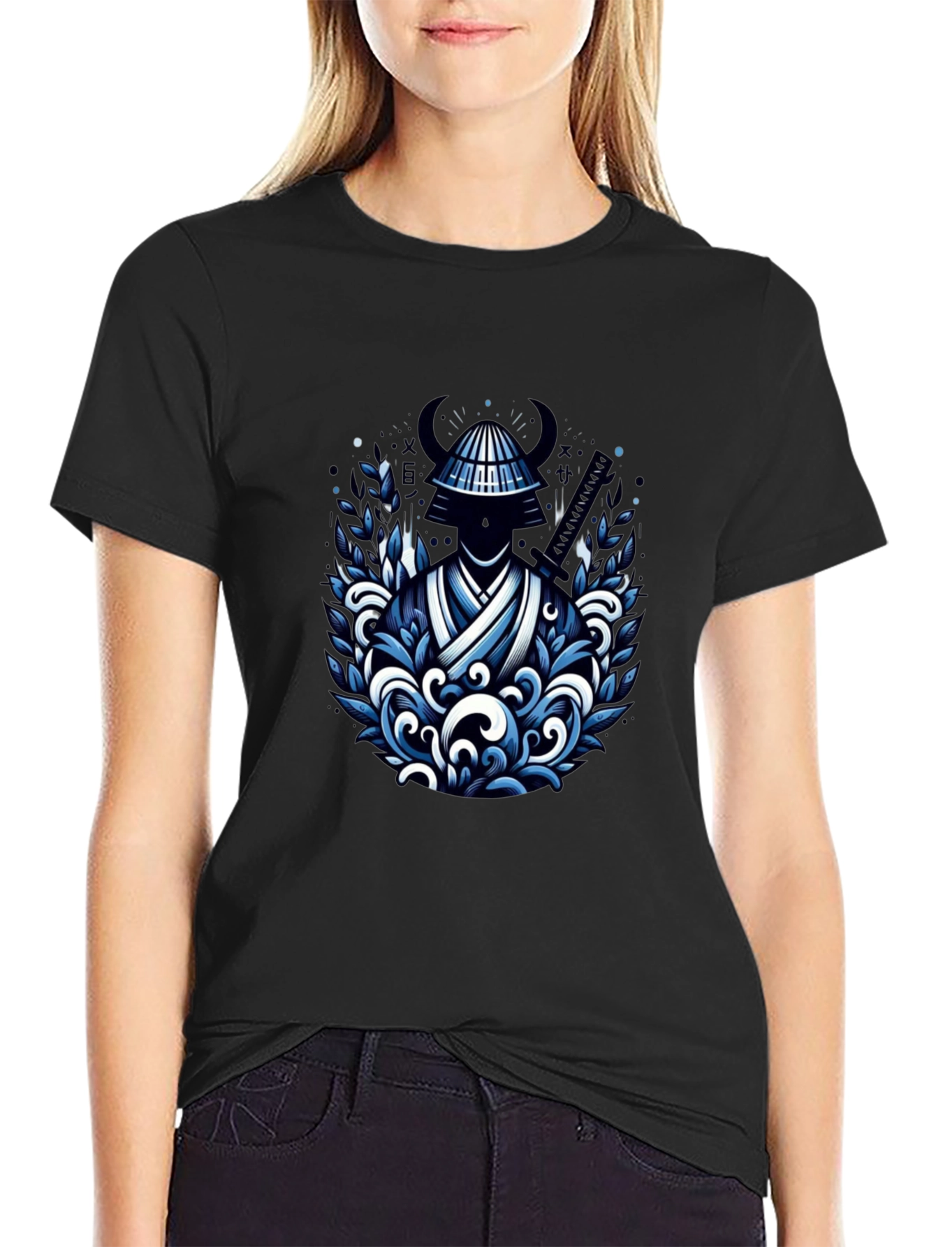 Samurai Warrior Graphic Tee - Cool Design