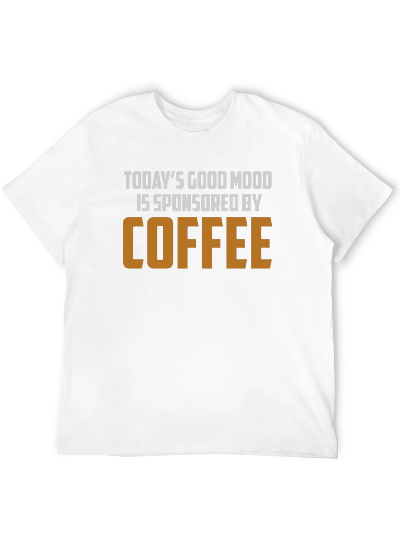 Coffee Sponsored Good Mood Black T-Shirt