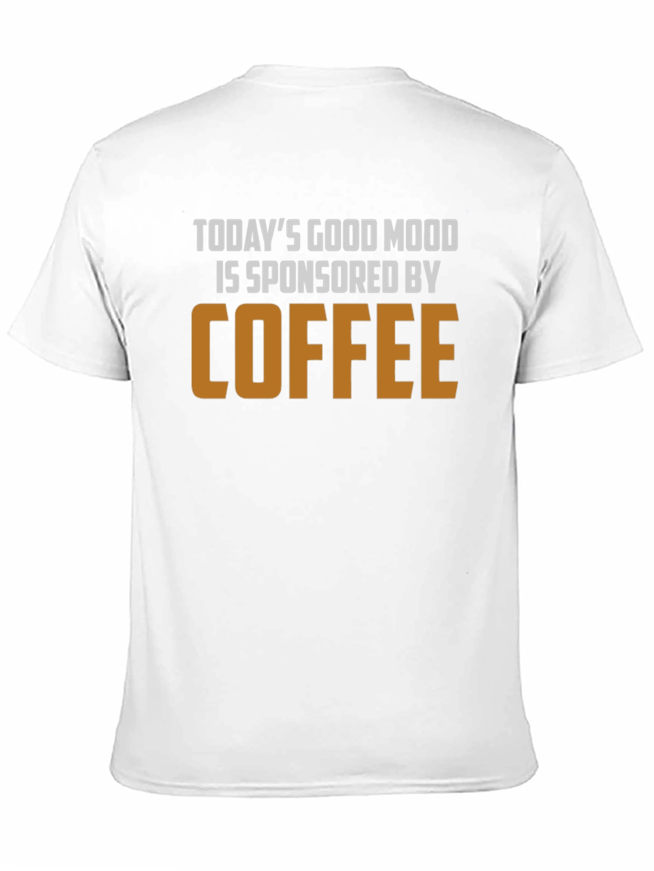 Coffee Sponsored Good Mood Black T-Shirt
