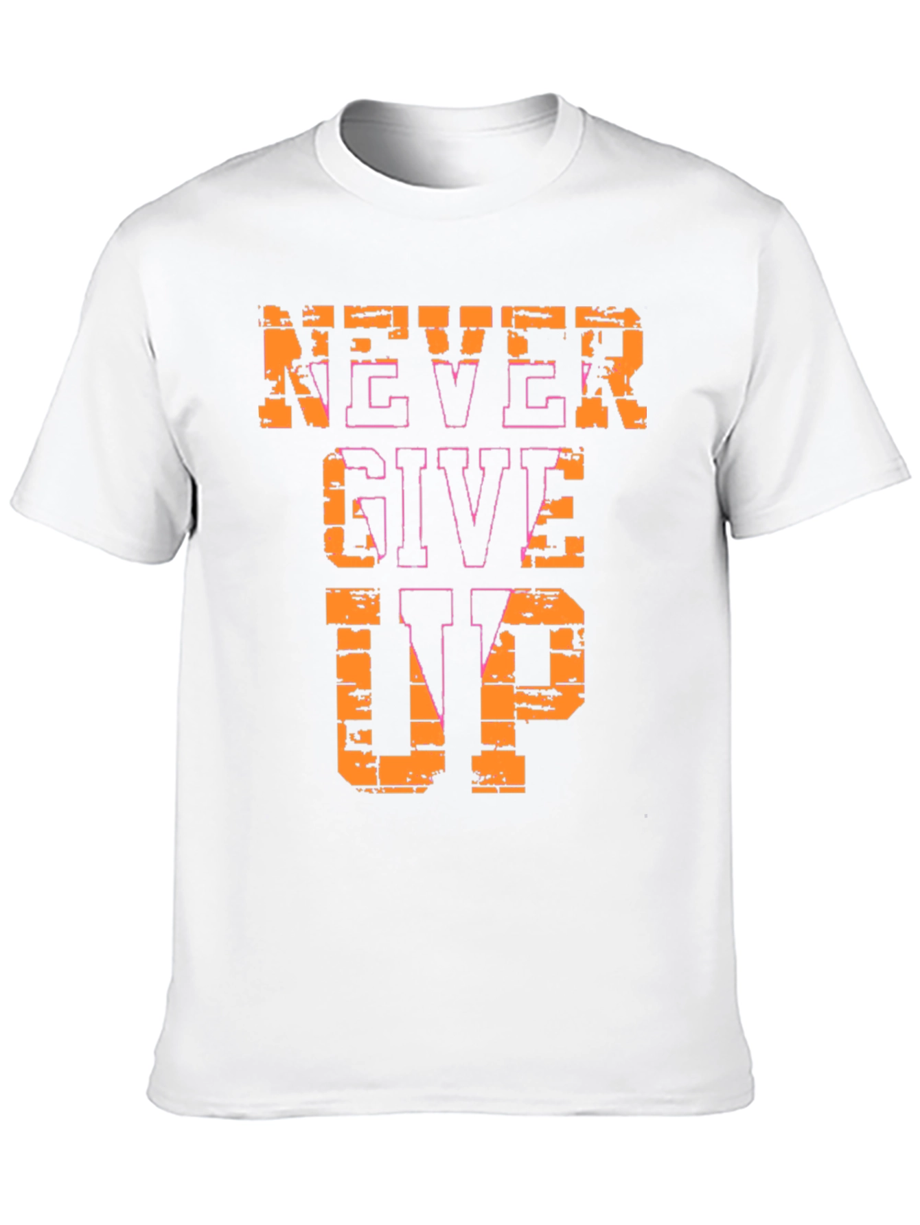 Never Give Up Graphic Tee - Motivational T-Shirt