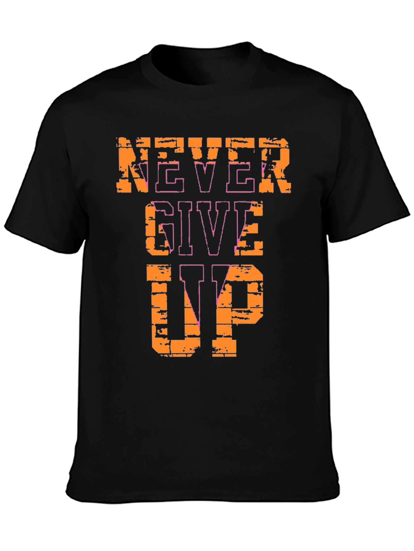 Never Give Up Graphic Tee - Motivational T-Shirt