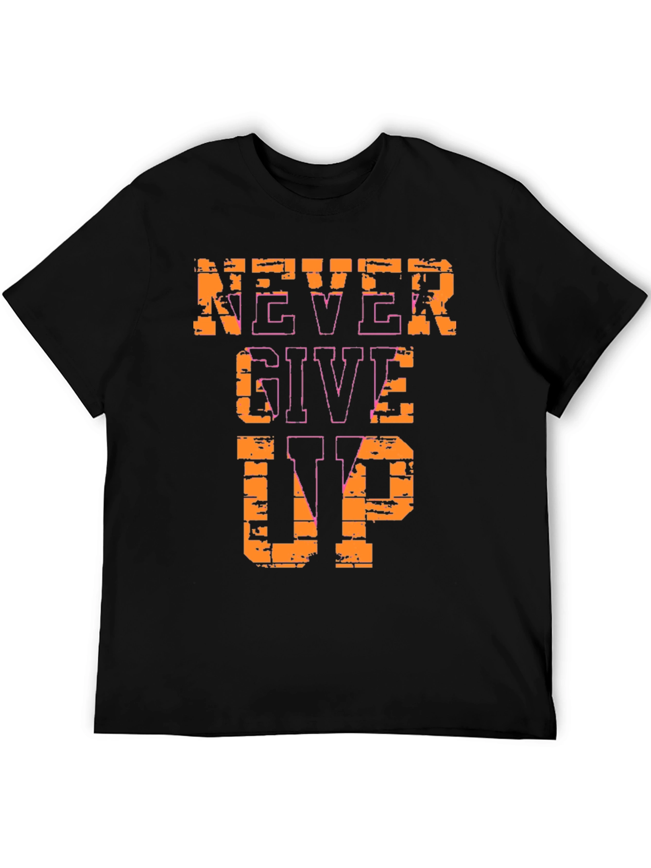 Never Give Up Graphic Tee - Motivational T-Shirt