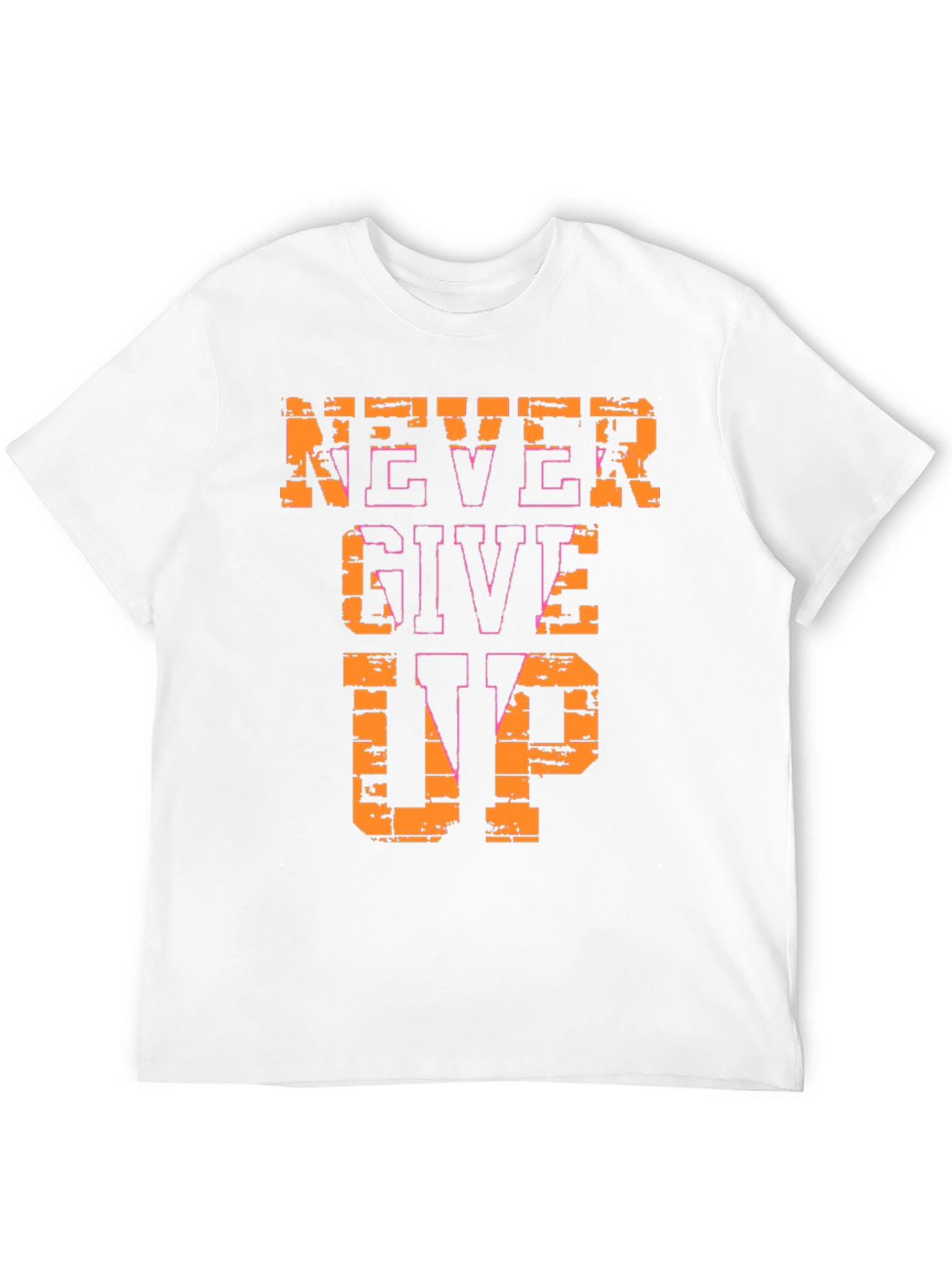 Never Give Up Graphic Tee - Motivational T-Shirt
