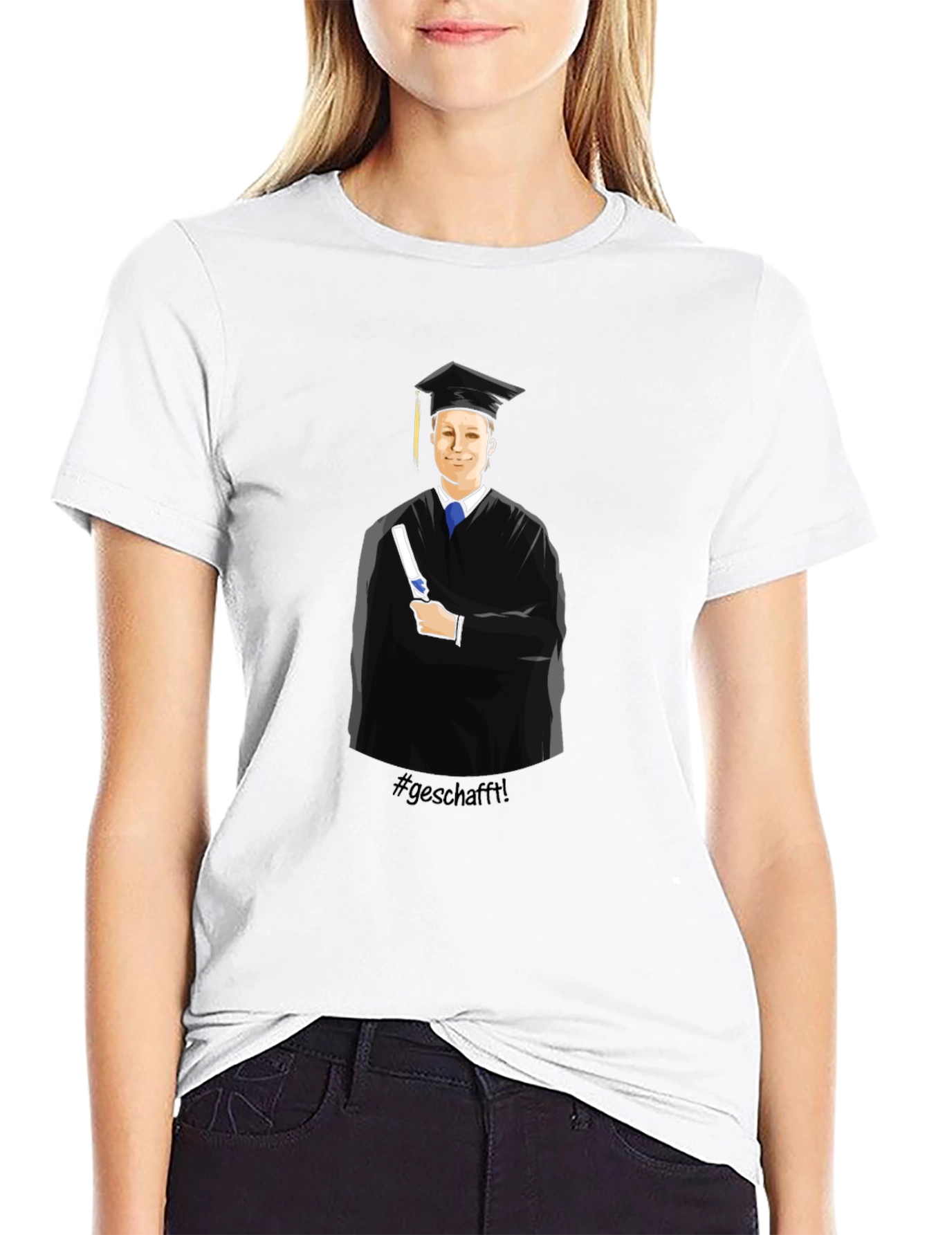 Graduation T-Shirt - #geschafft!