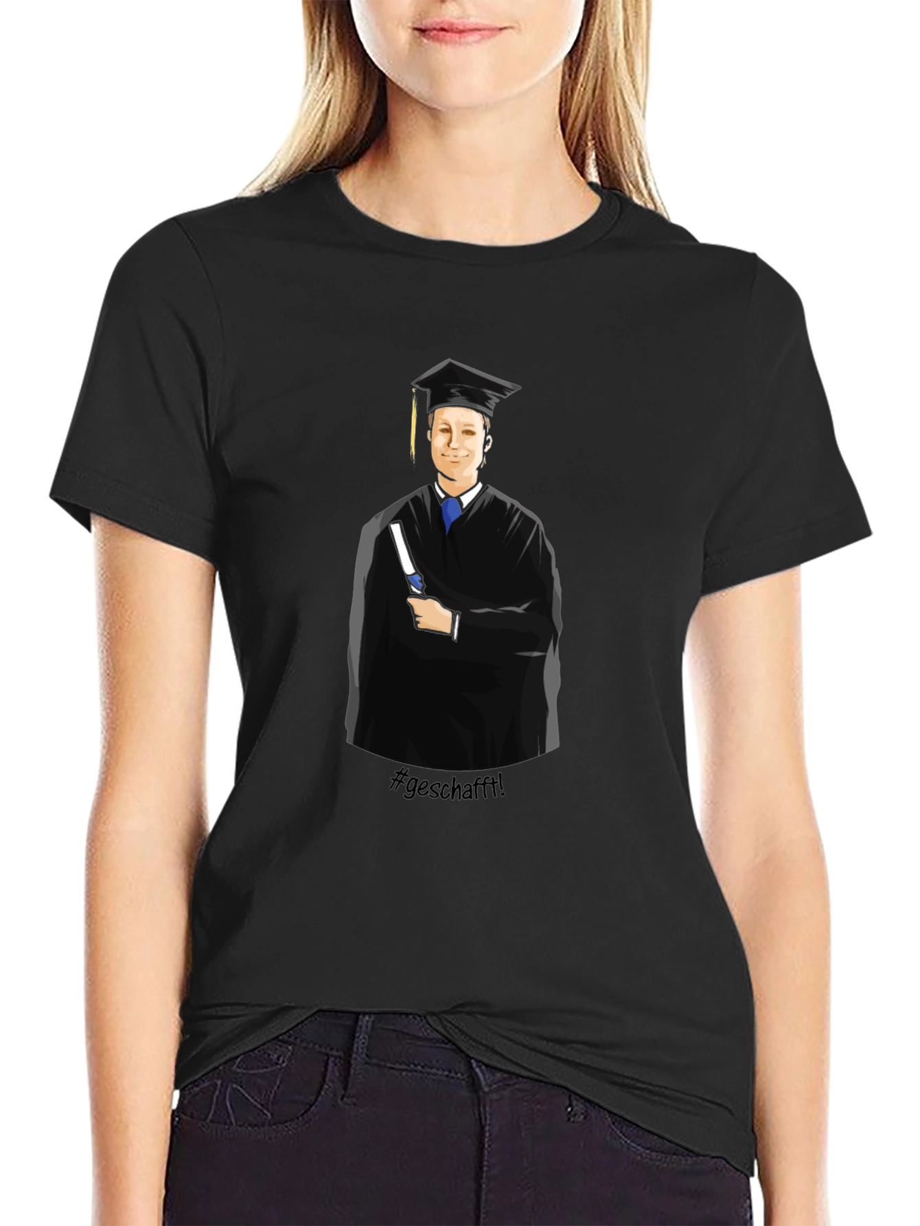 Graduation T-Shirt - #geschafft!