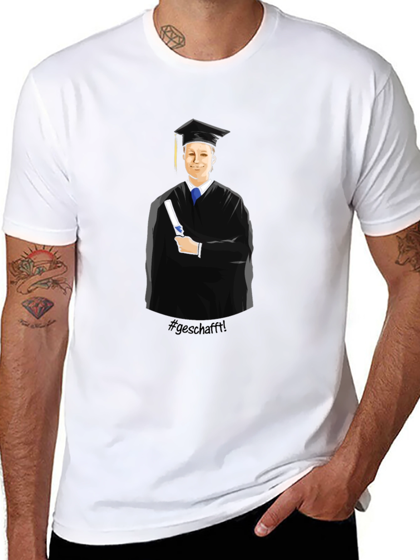 Graduation T-Shirt - #geschafft!