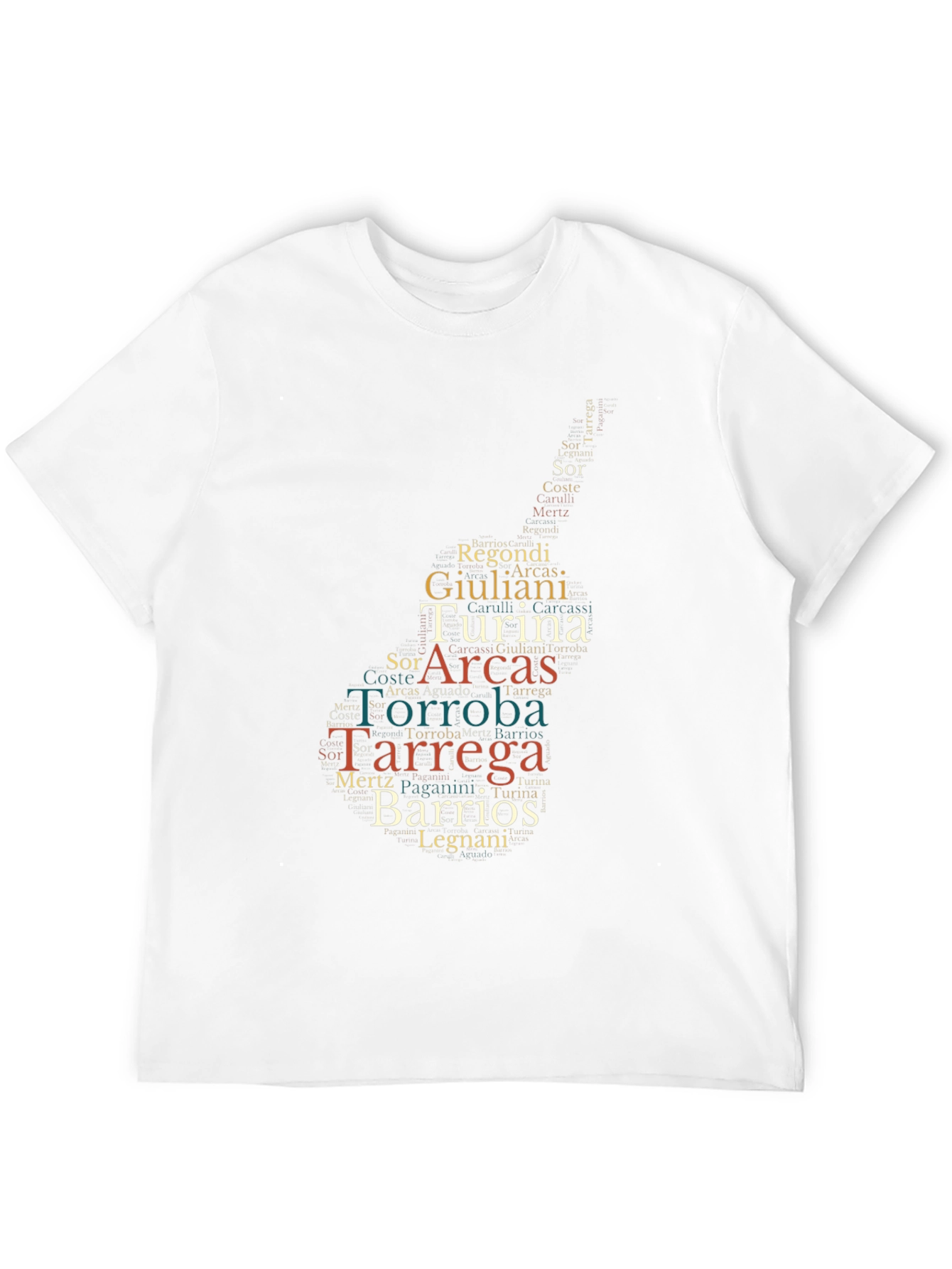 Guitarist Word Cloud T-Shirt