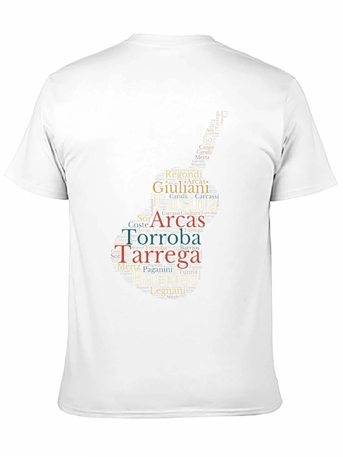 Guitarist Word Cloud T-Shirt