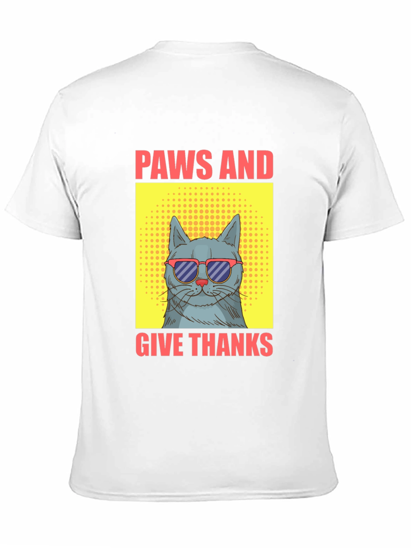 Paws and Give Thanks Cat T-Shirt