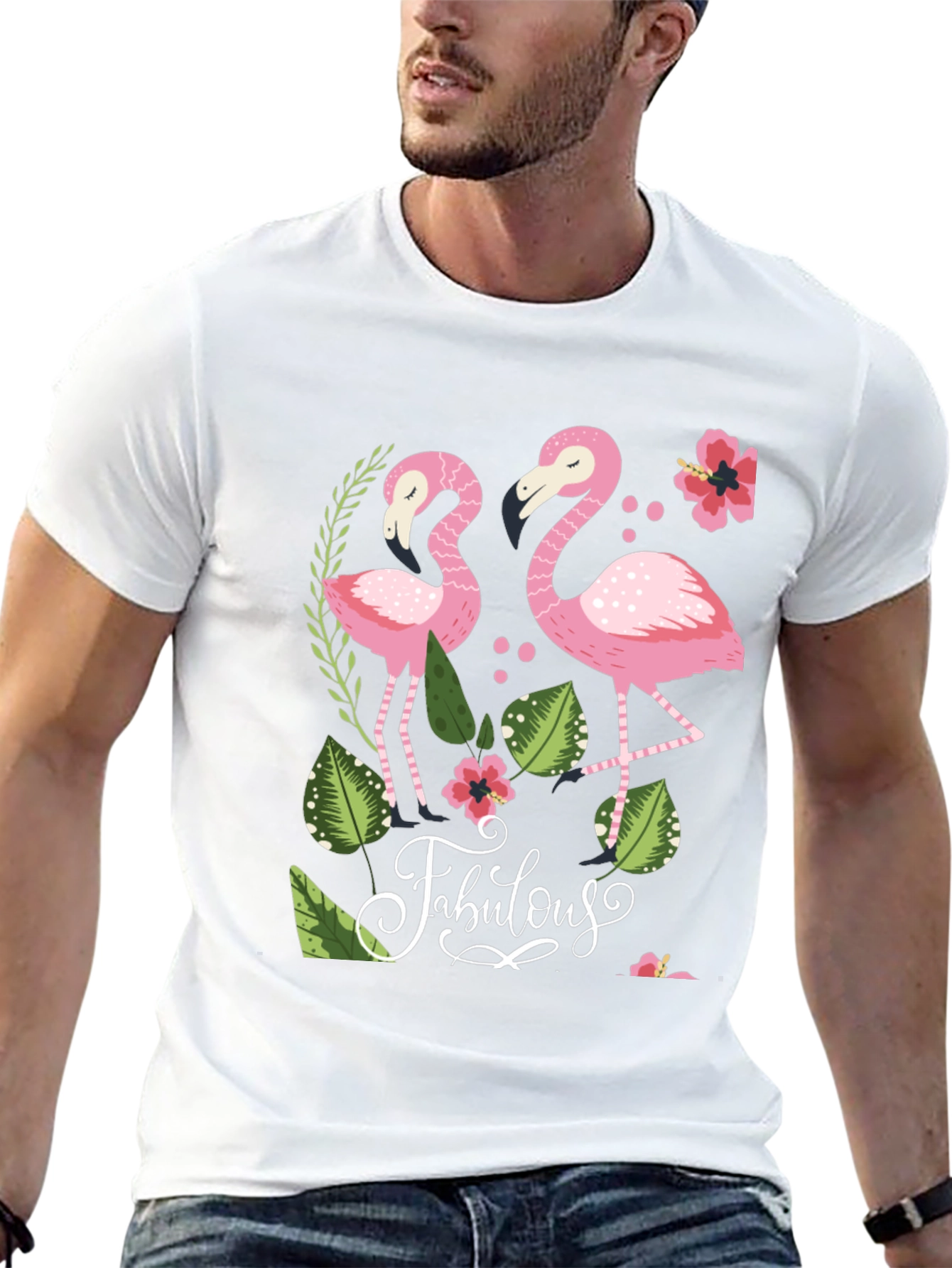 Fabulous Flamingo Graphic T-Shirt