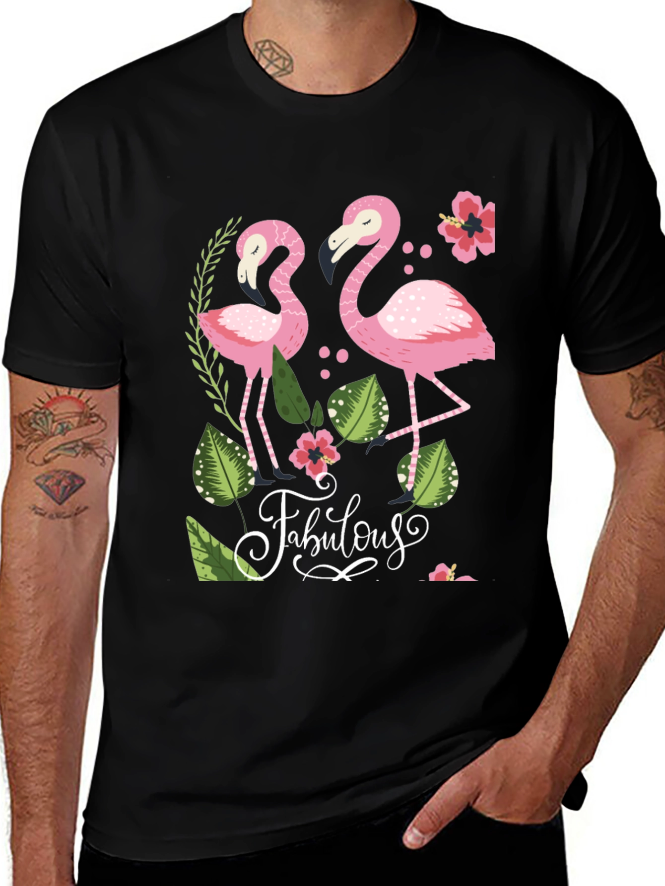 Fabulous Flamingo Graphic T-Shirt
