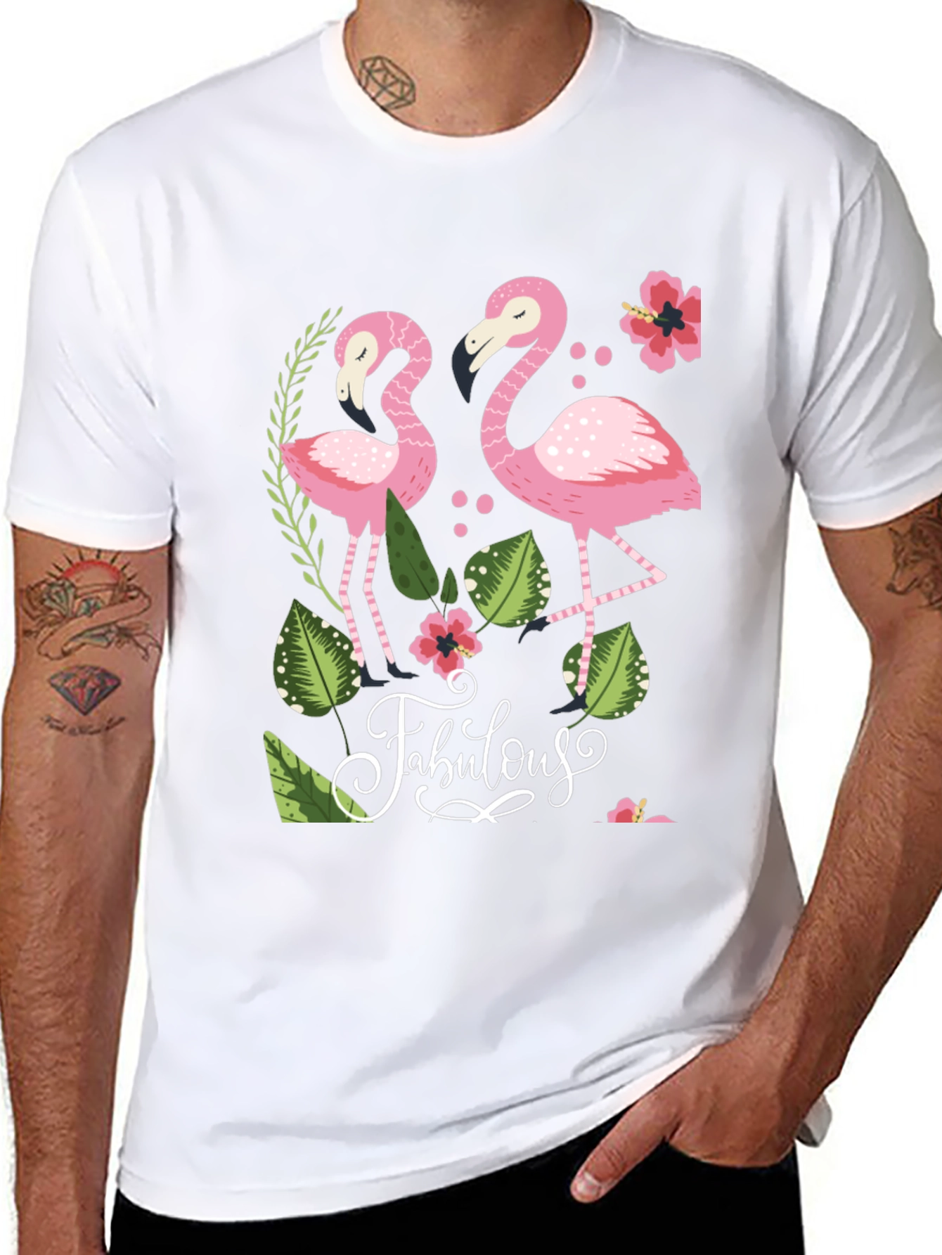 Fabulous Flamingo Graphic T-Shirt