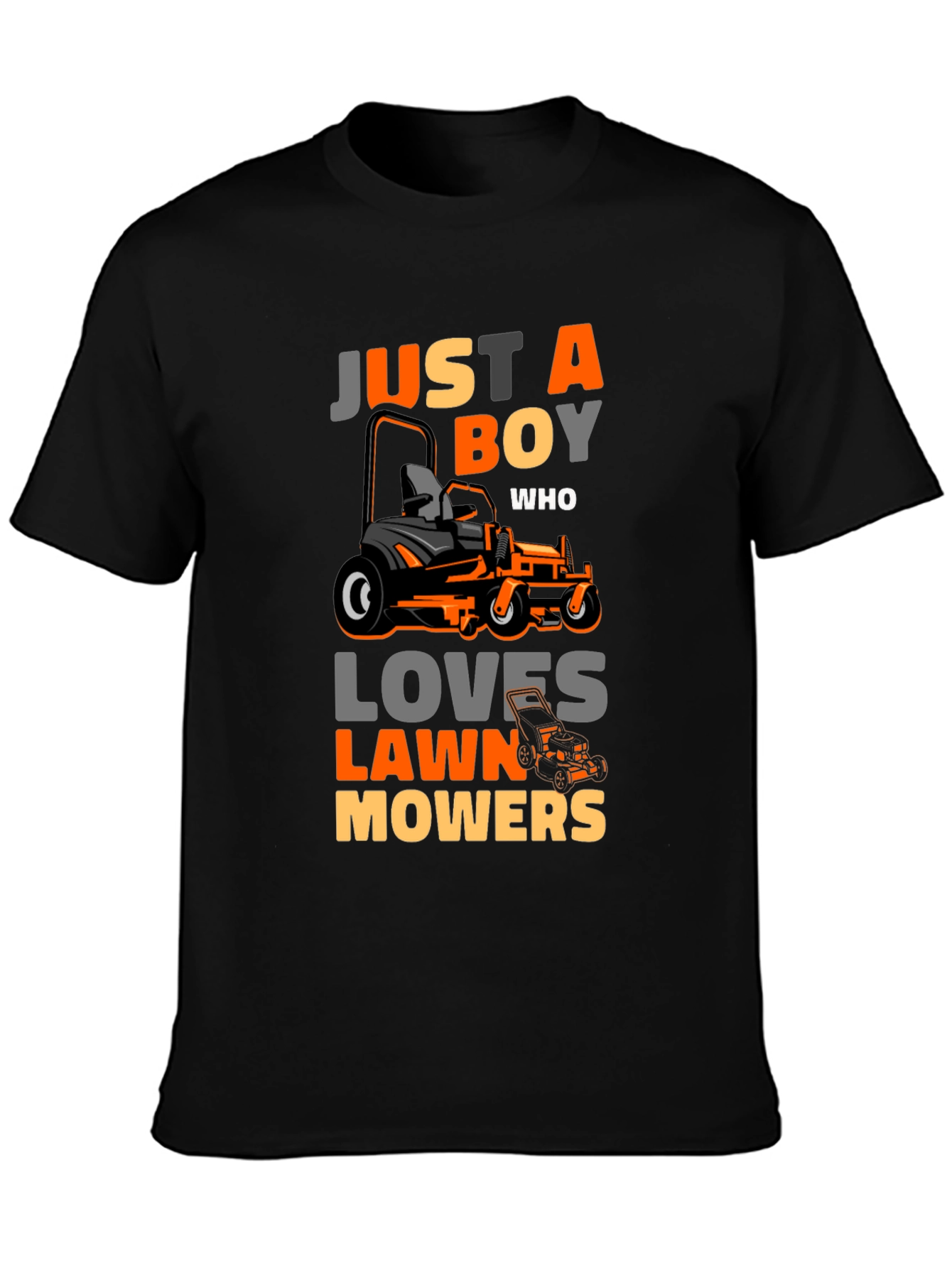Just A Boy Who Loves Lawn Mowers T-Shirt
