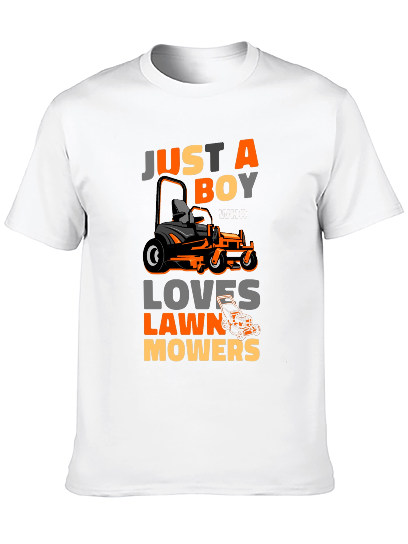 Just A Boy Who Loves Lawn Mowers T-Shirt
