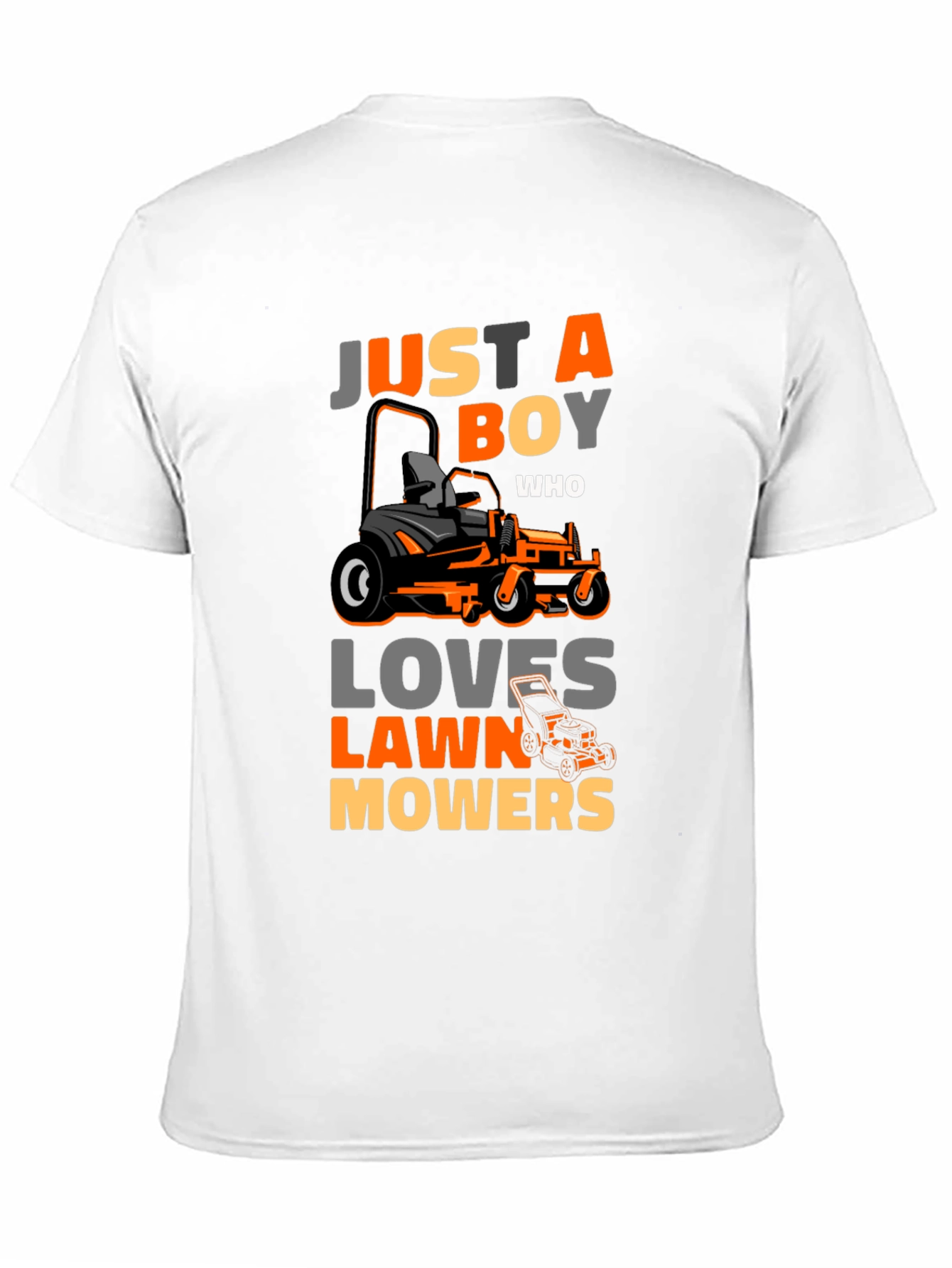 Just A Boy Who Loves Lawn Mowers T-Shirt