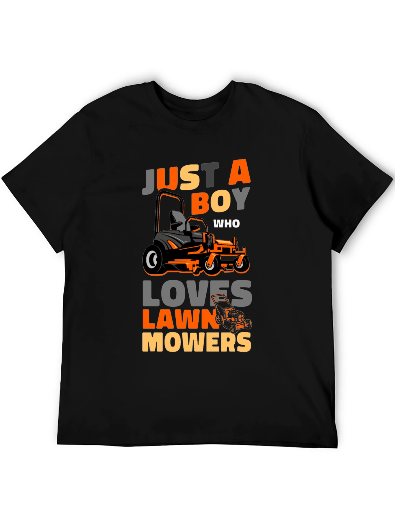 Just A Boy Who Loves Lawn Mowers T-Shirt