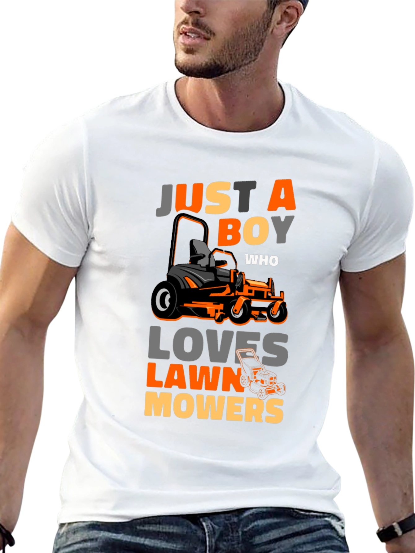 Just A Boy Who Loves Lawn Mowers T-Shirt