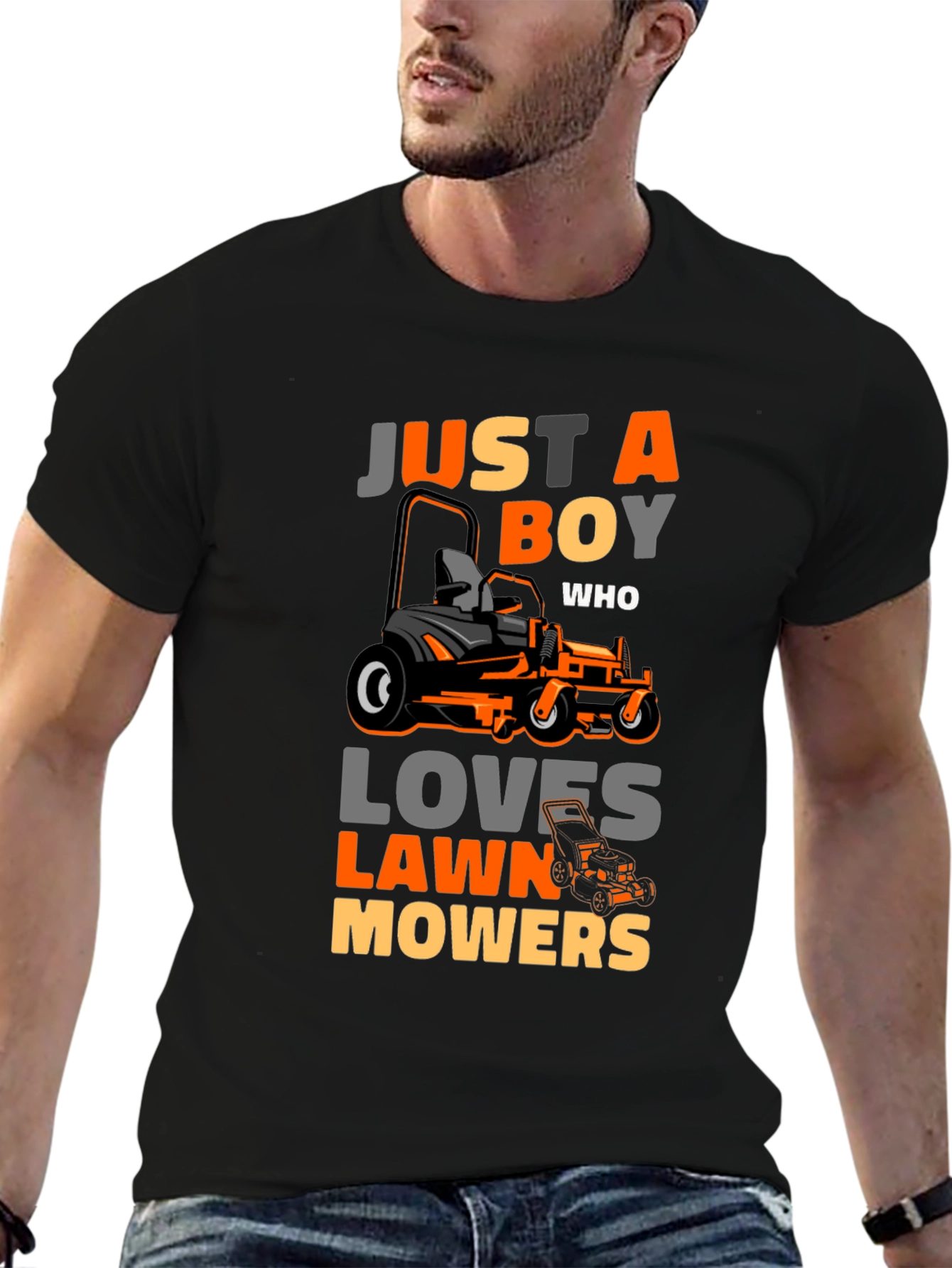 Just A Boy Who Loves Lawn Mowers T-Shirt