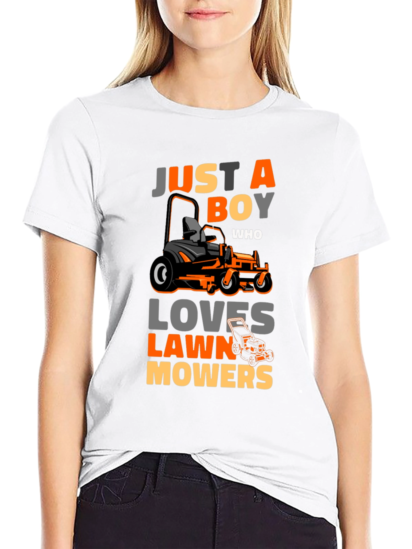 Just A Boy Who Loves Lawn Mowers T-Shirt