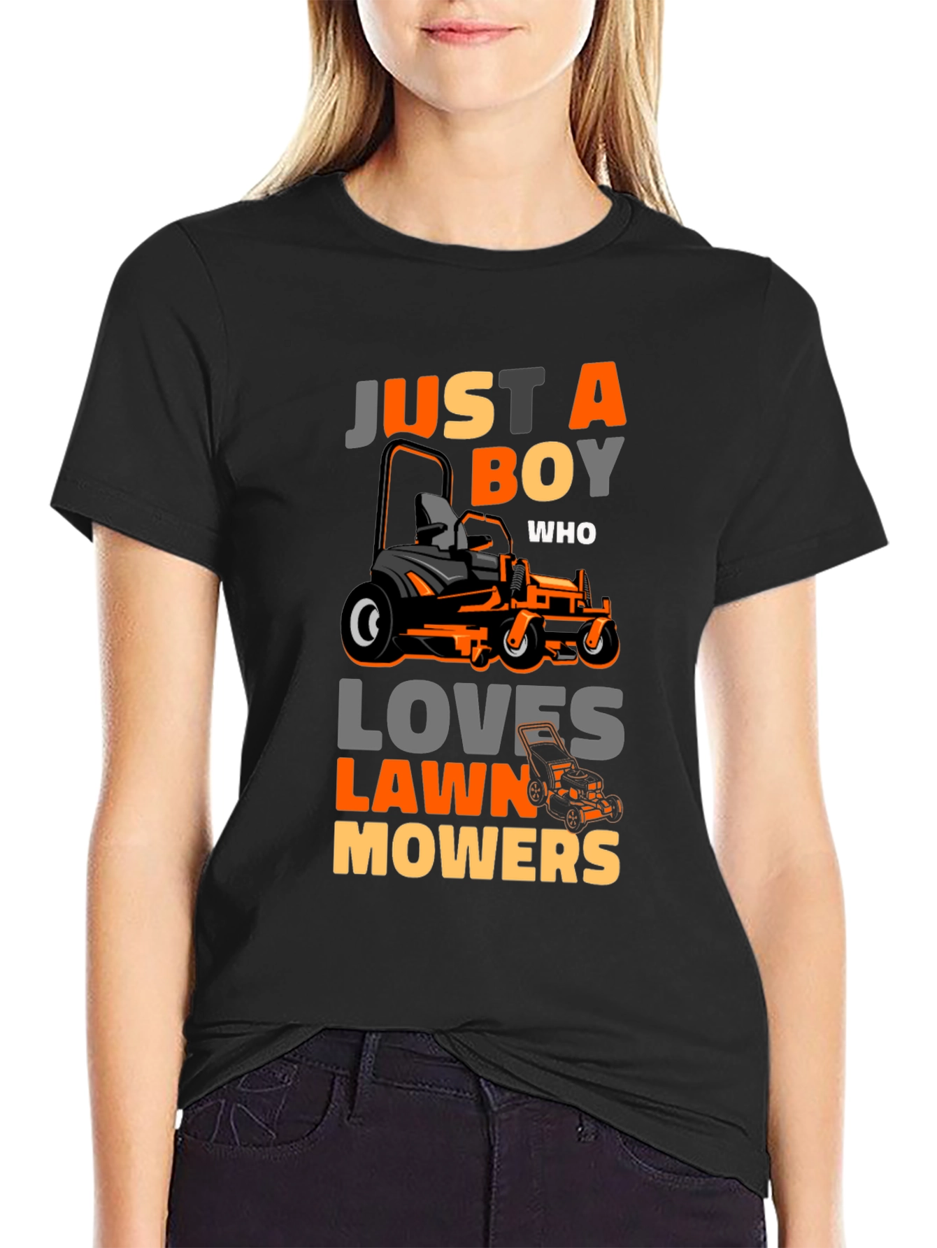 Just A Boy Who Loves Lawn Mowers T-Shirt