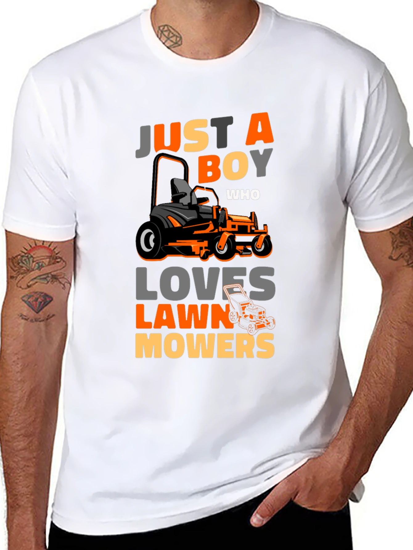 Just A Boy Who Loves Lawn Mowers T-Shirt
