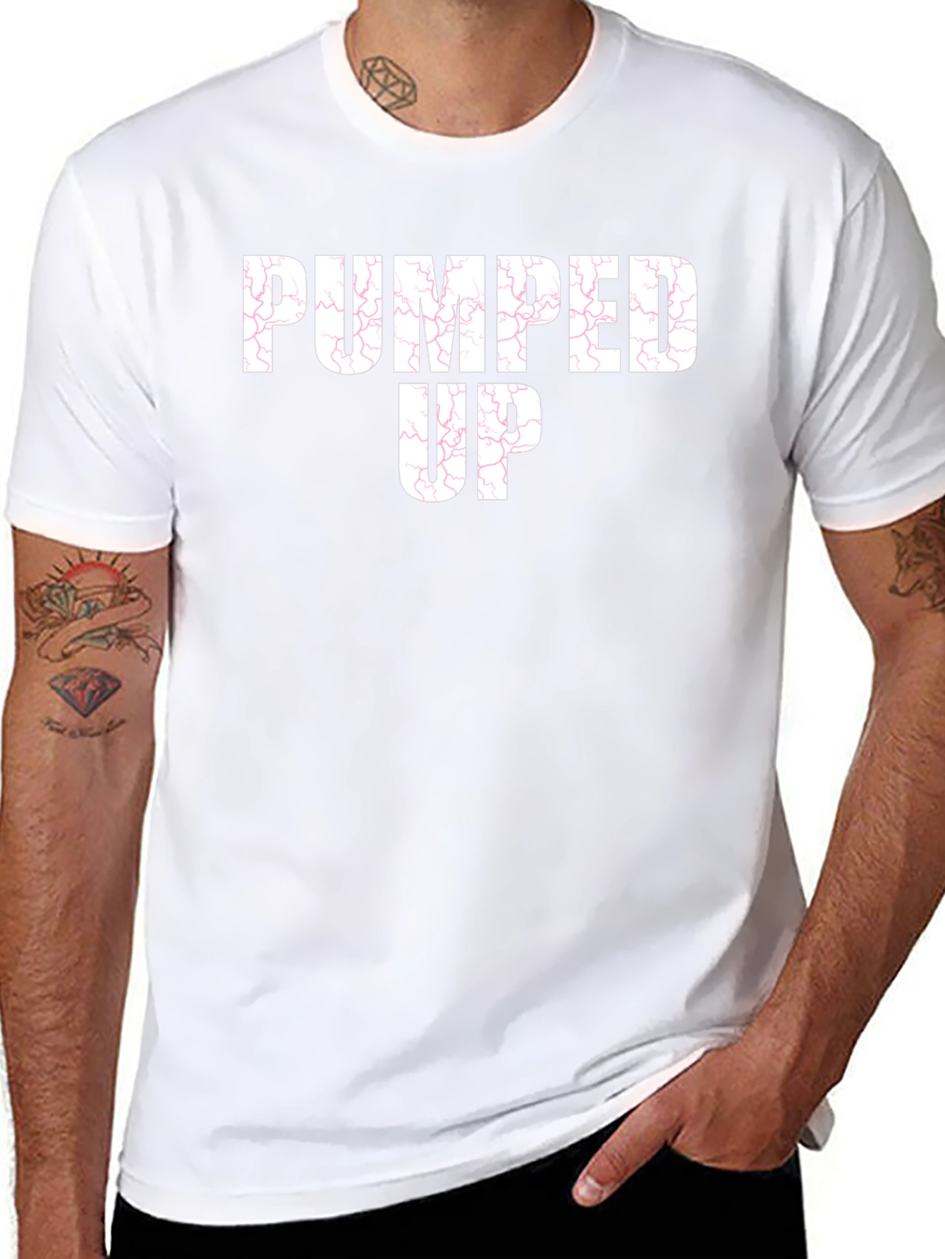 Pumped Up Graphic Tee - Bold Statement T-Shirt