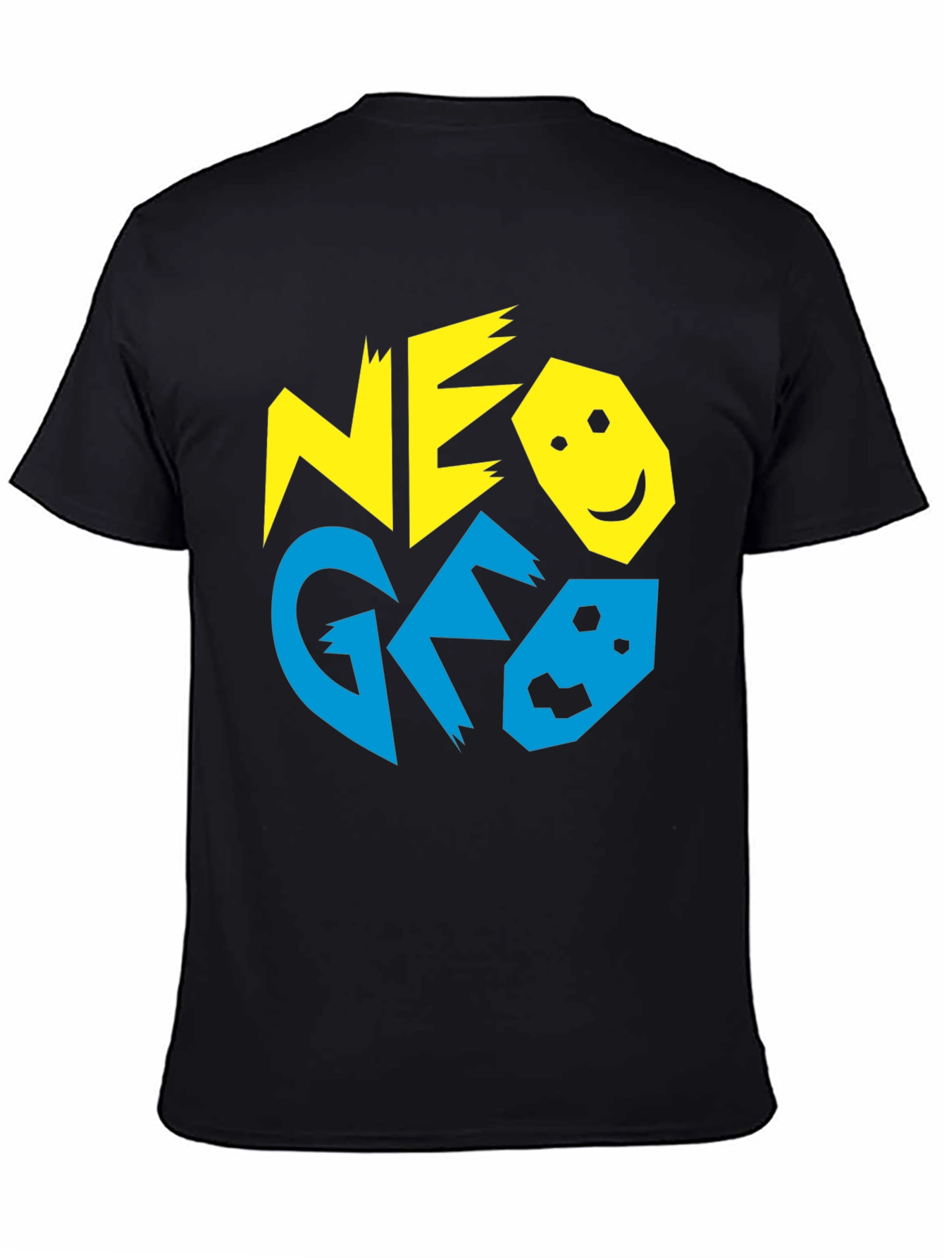 Retro NEO GEO T-Shirt - Black Cotton Gaming Tee
