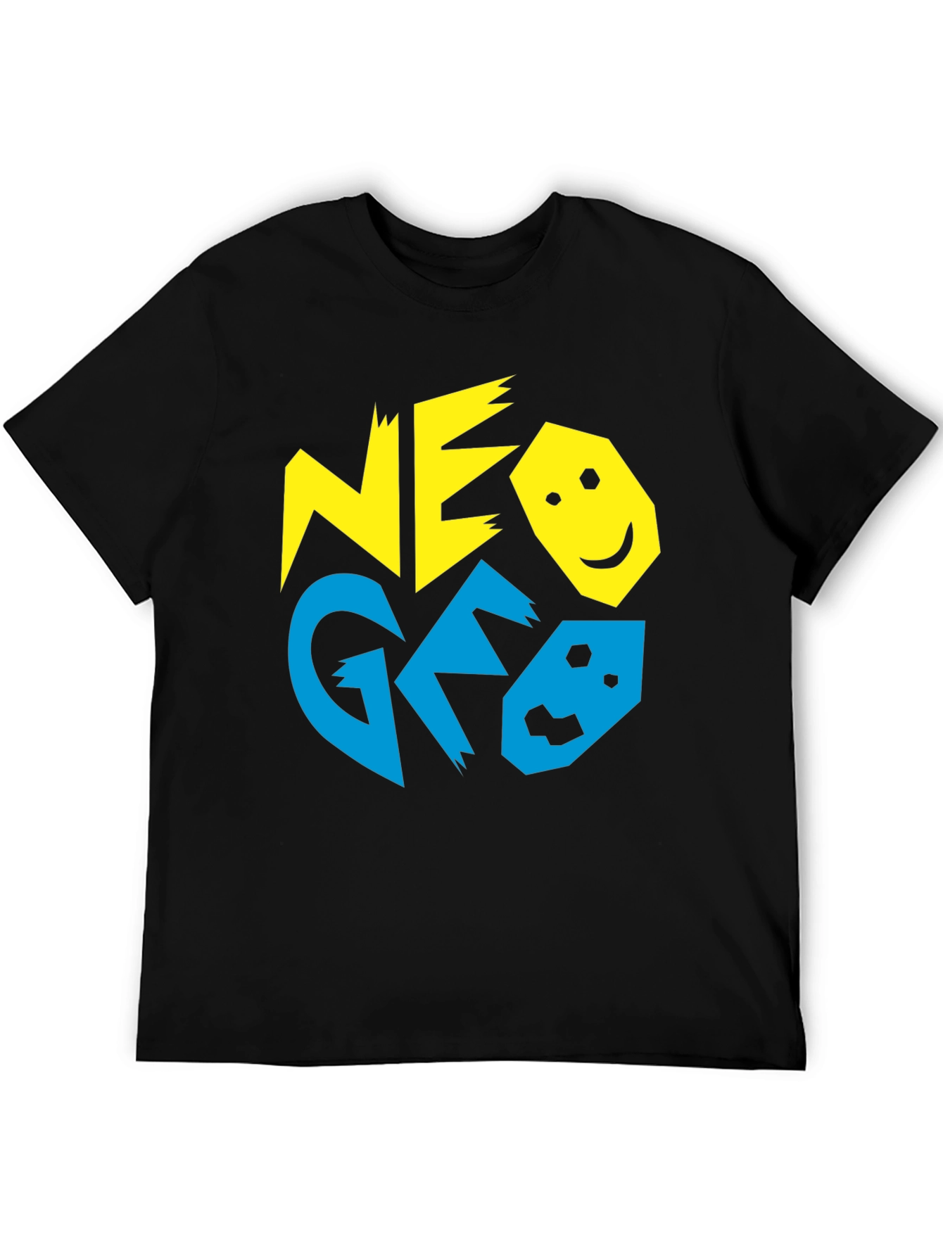 Retro NEO GEO T-Shirt - Black Cotton Gaming Tee