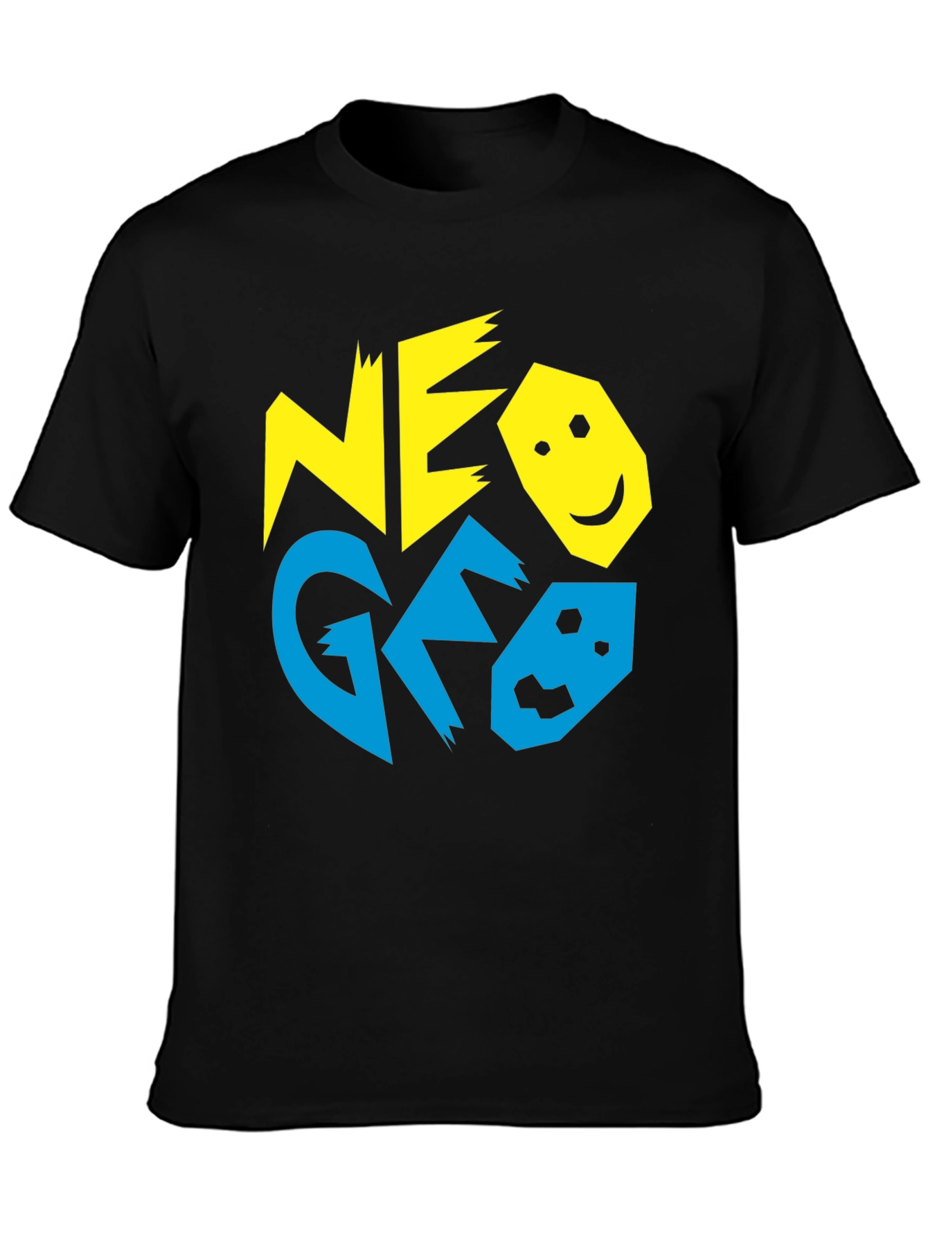 Retro NEO GEO T-Shirt - Black Cotton Gaming Tee