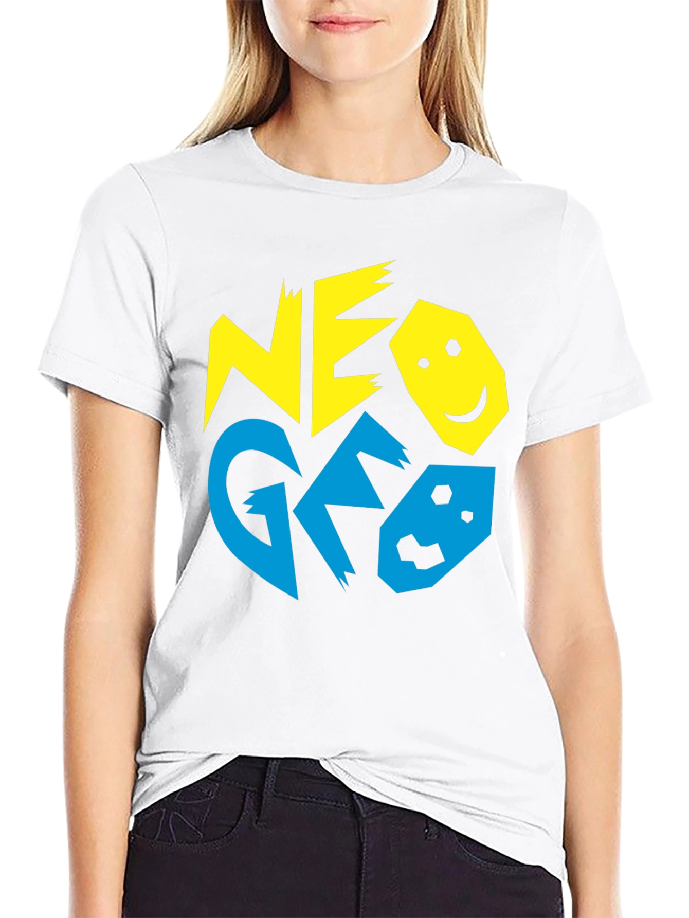 Retro NEO GEO T-Shirt - Black Cotton Gaming Tee