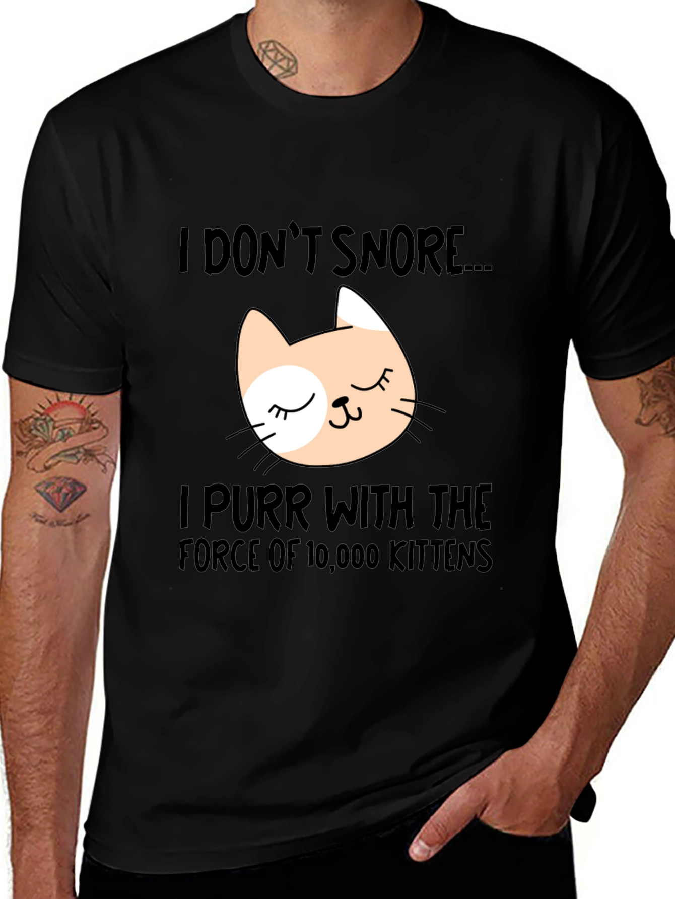 Funny Cat Purr T-Shirt