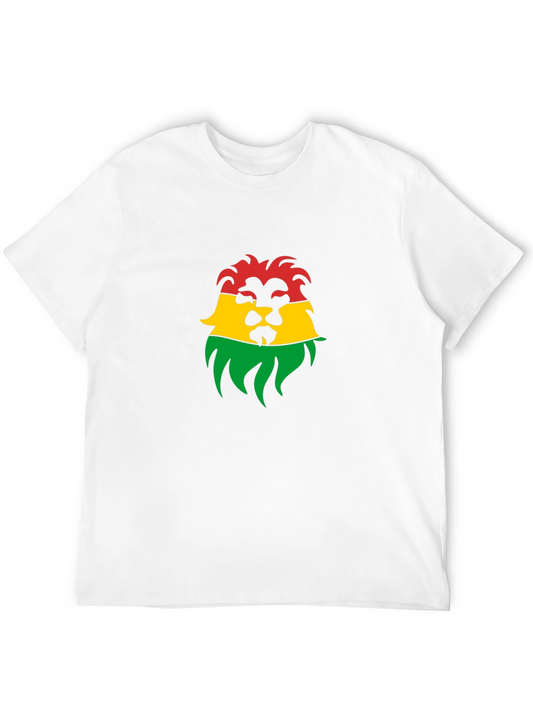 Rasta Lion Graphic T-Shirt - Reggae Inspired Design