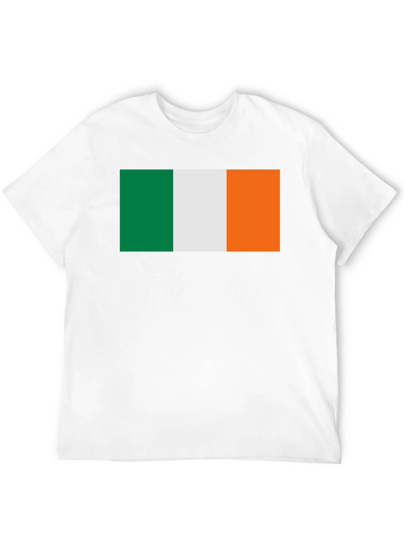 Ireland Flag Graphic Tee - Black Cotton T-Shirt