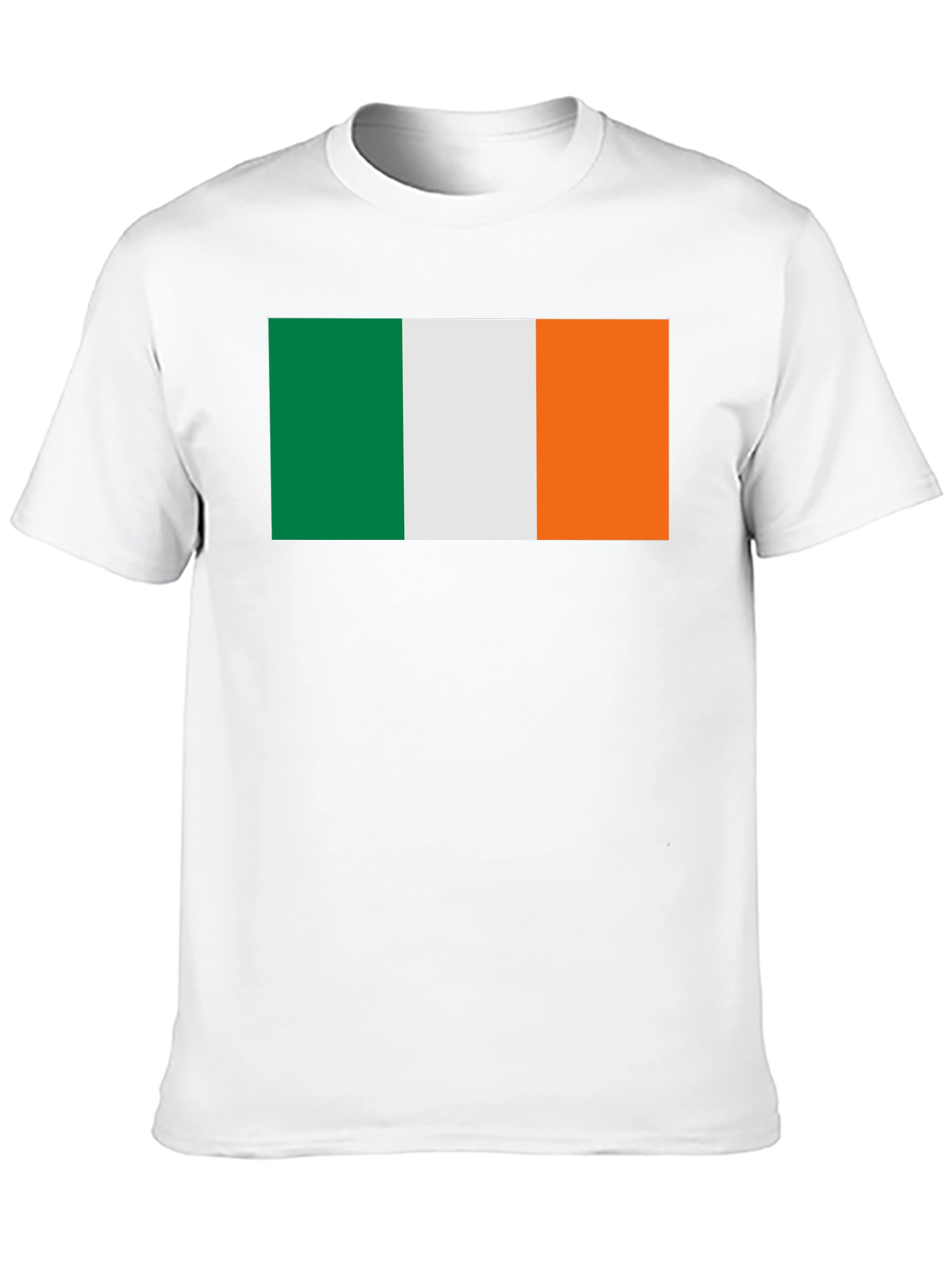 Ireland Flag Graphic Tee - Black Cotton T-Shirt
