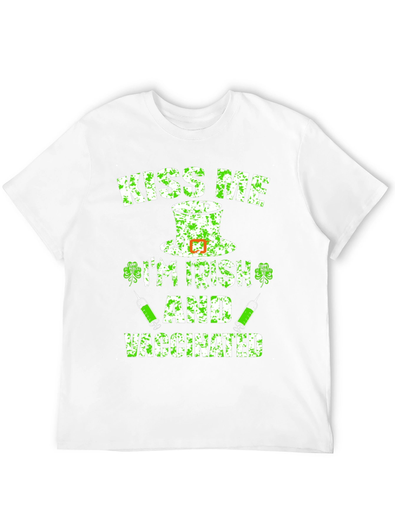 Kiss Me Im Irish and Vaccinated T-Shirt