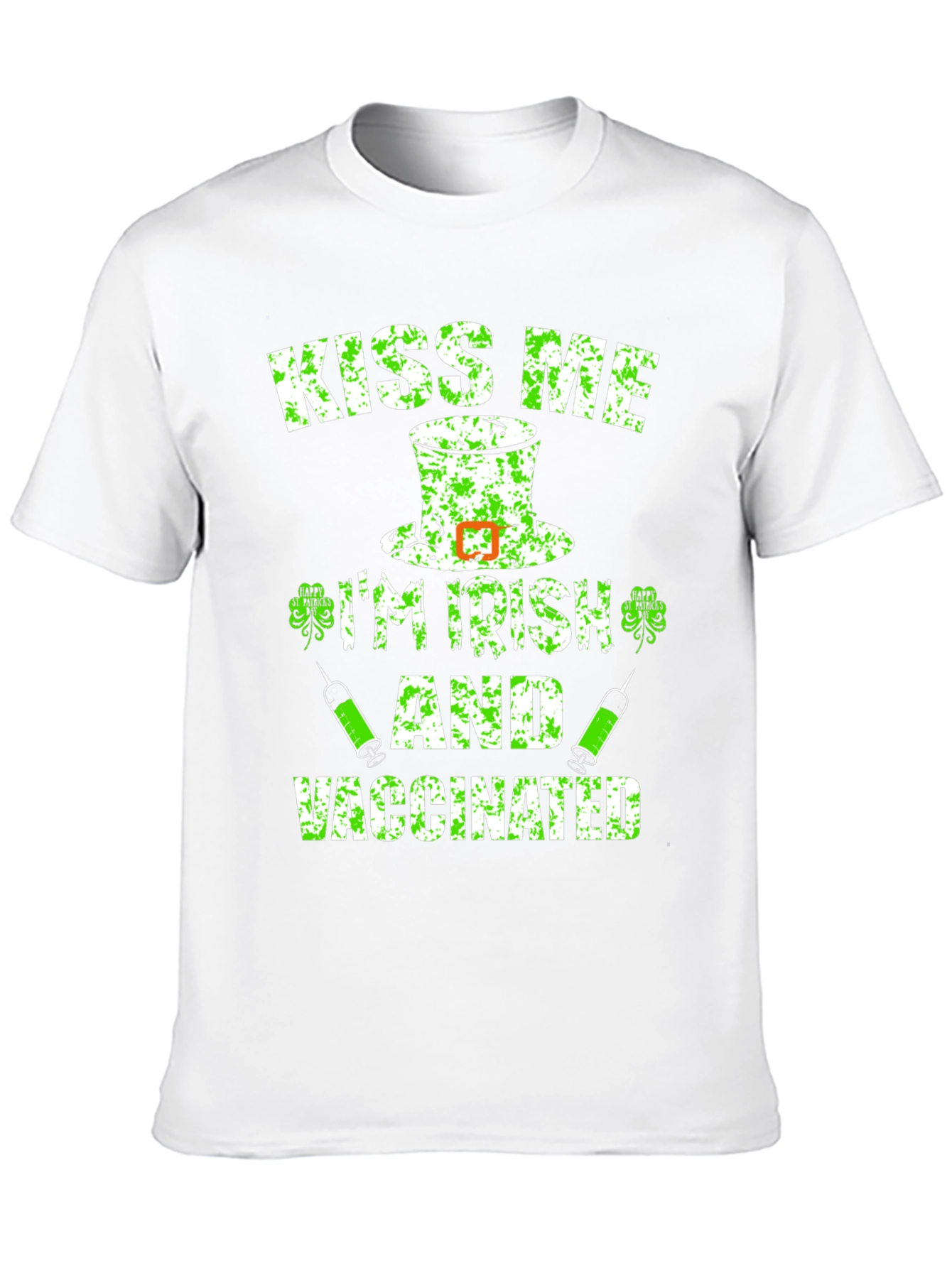 Kiss Me Im Irish and Vaccinated T-Shirt