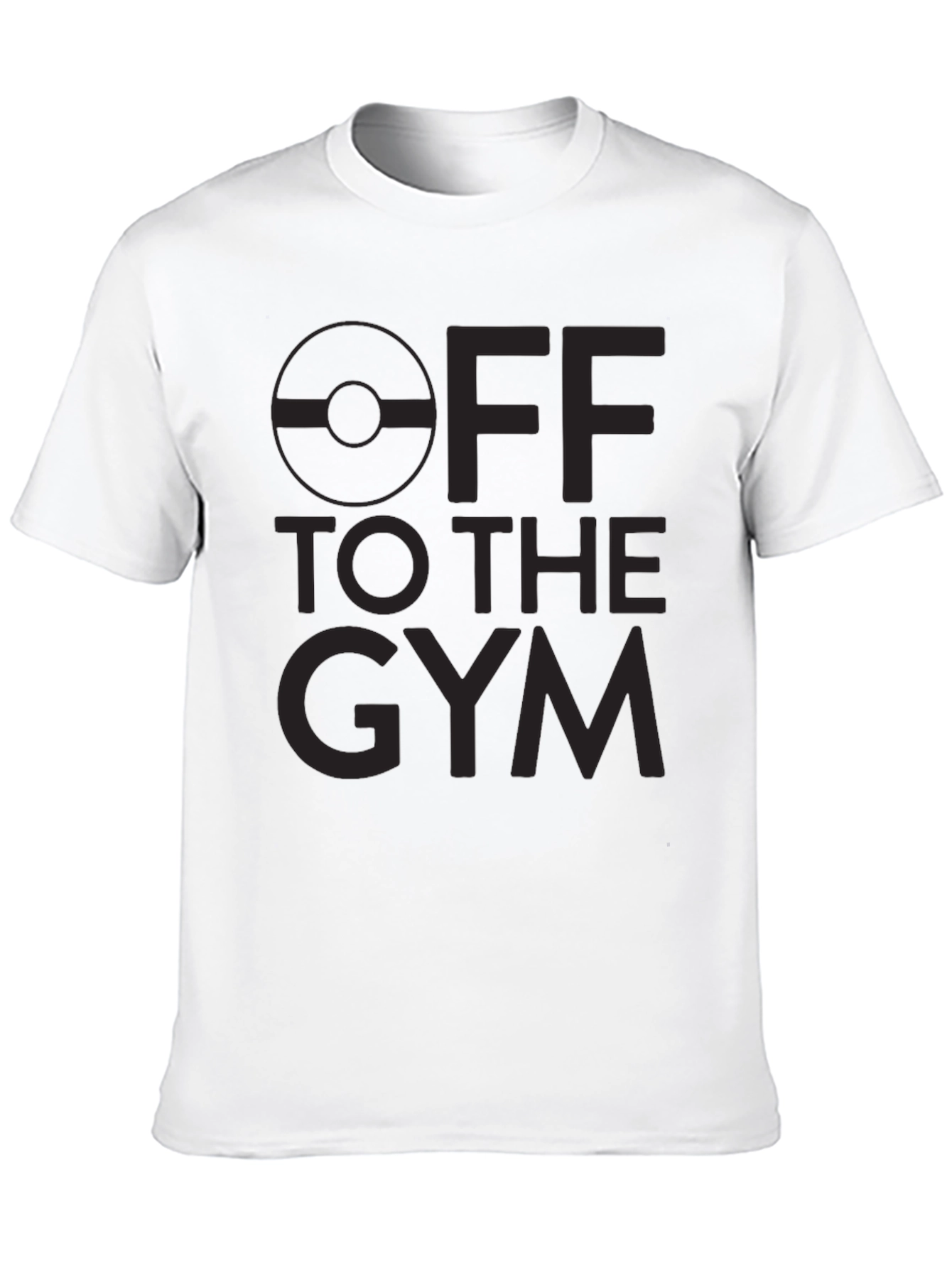 Off to the Gym Graphic T-Shirt - Black