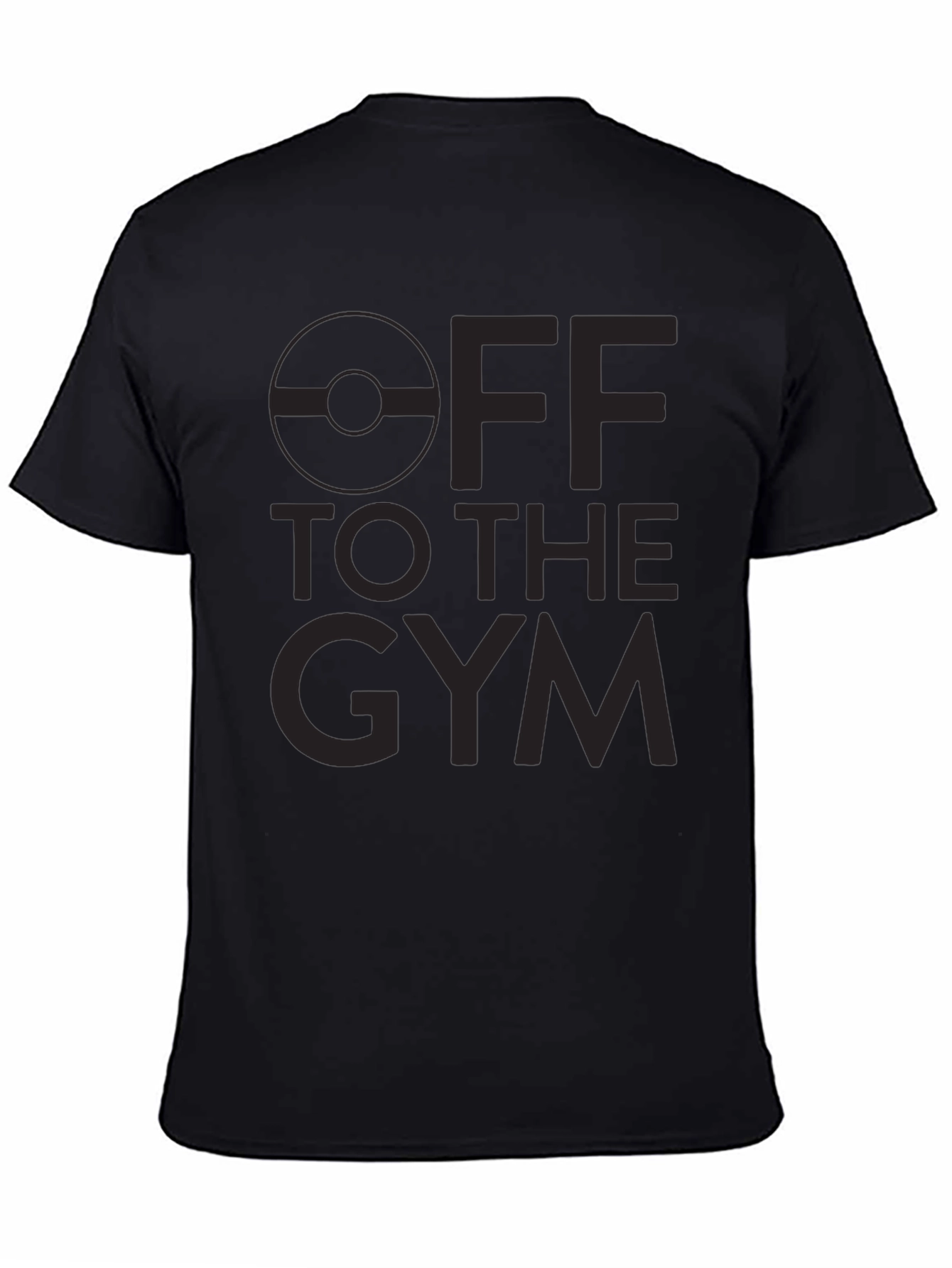 Off to the Gym Graphic T-Shirt - Black