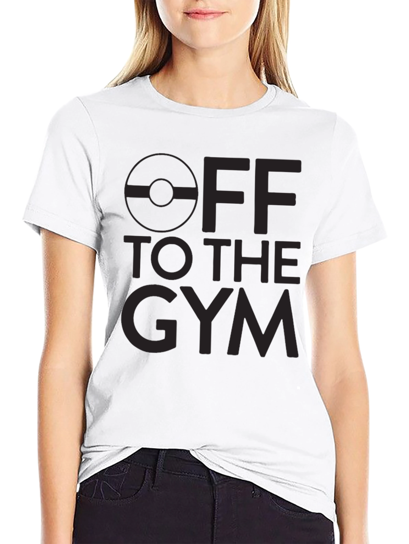 Off to the Gym Graphic T-Shirt - Black