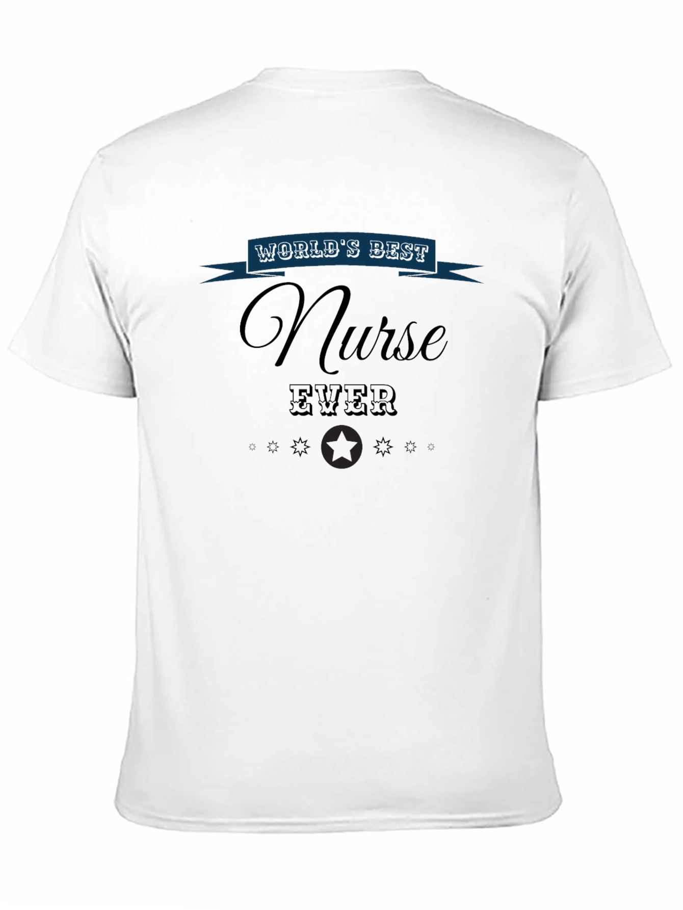 Worlds Best Nurse Ever Graphic Tee - Black